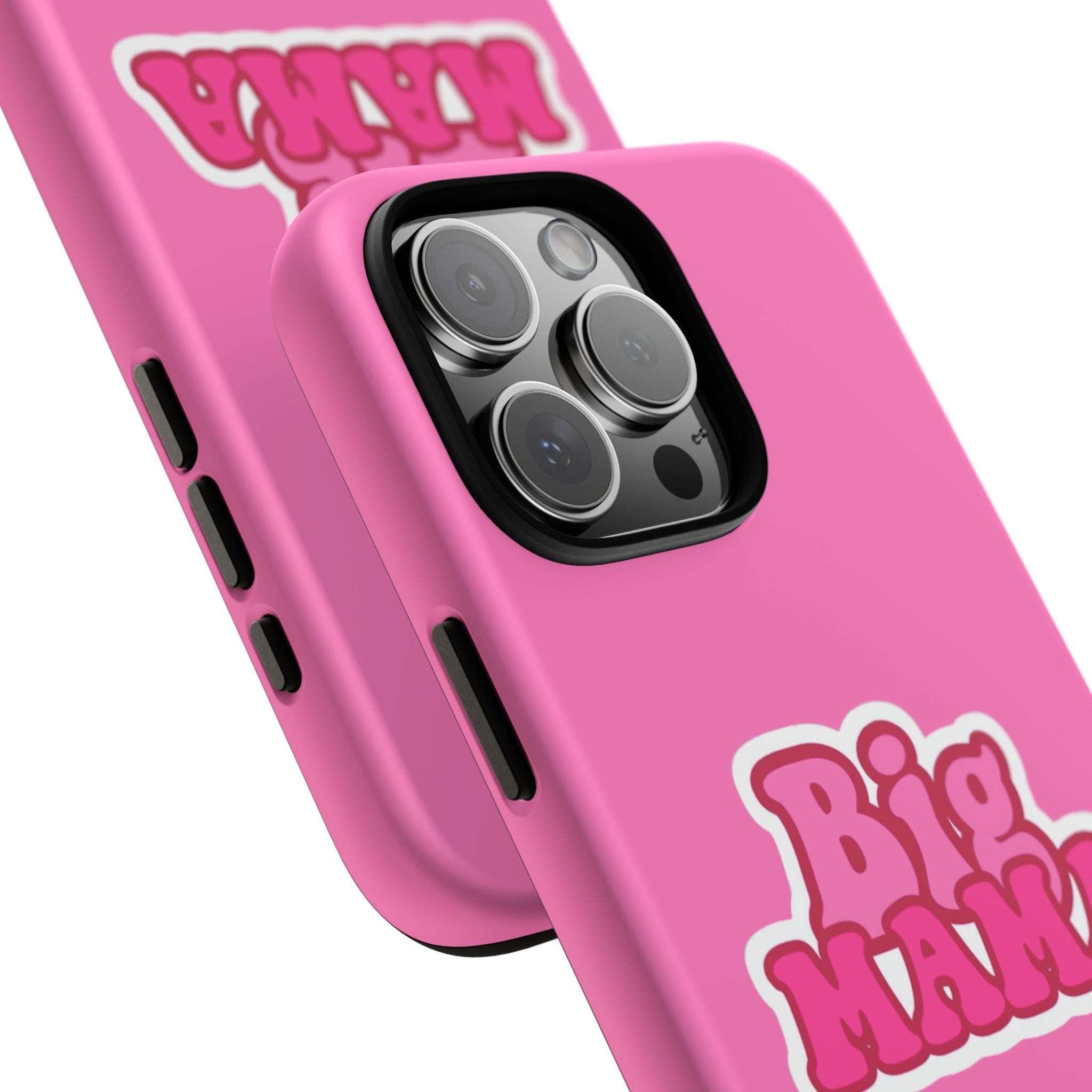 Big Mama Phone Case - Cute Pink Tough Case for Moms, Fun Gift for Mother's Day, Stylish Phone Cover, Unique Smartphone Accessory