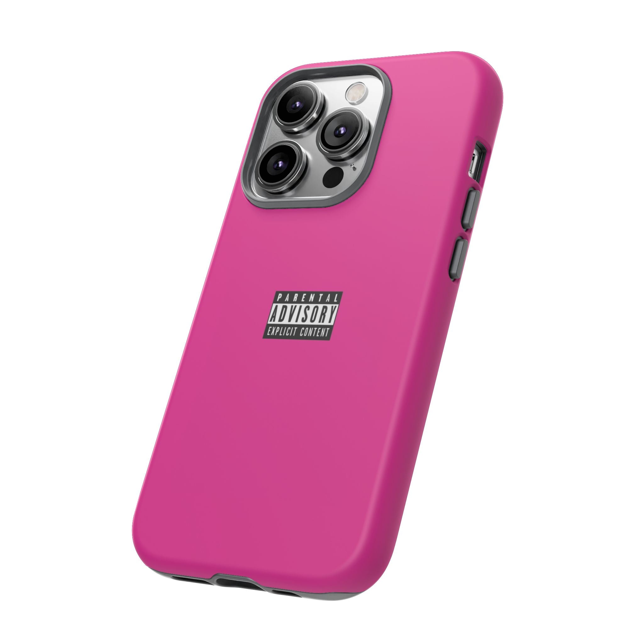 Bold Phone Case, Parental Advisory Phone C'over, Trendy Tech Accessory, Unique Gift for Teens, Vibrant Phone Protection