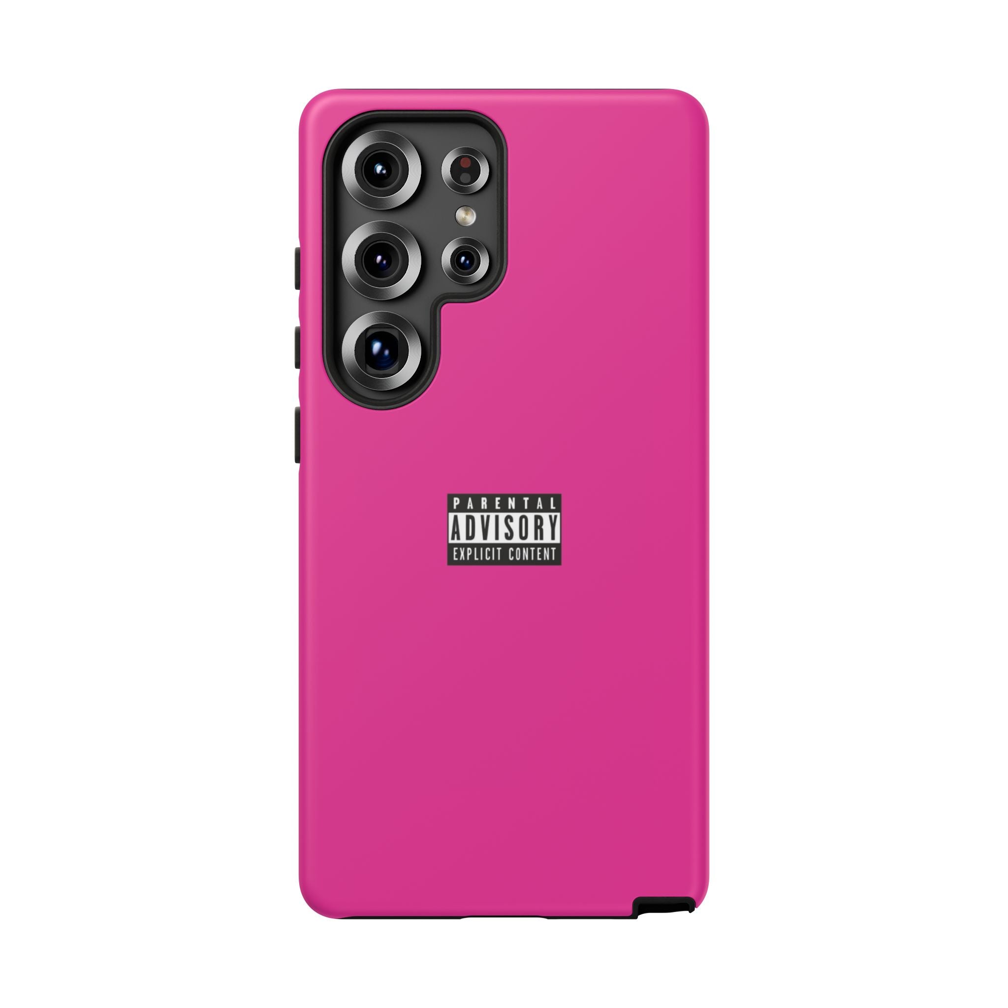 Bold Phone Case, Parental Advisory Phone C'over, Trendy Tech Accessory, Unique Gift for Teens, Vibrant Phone Protection