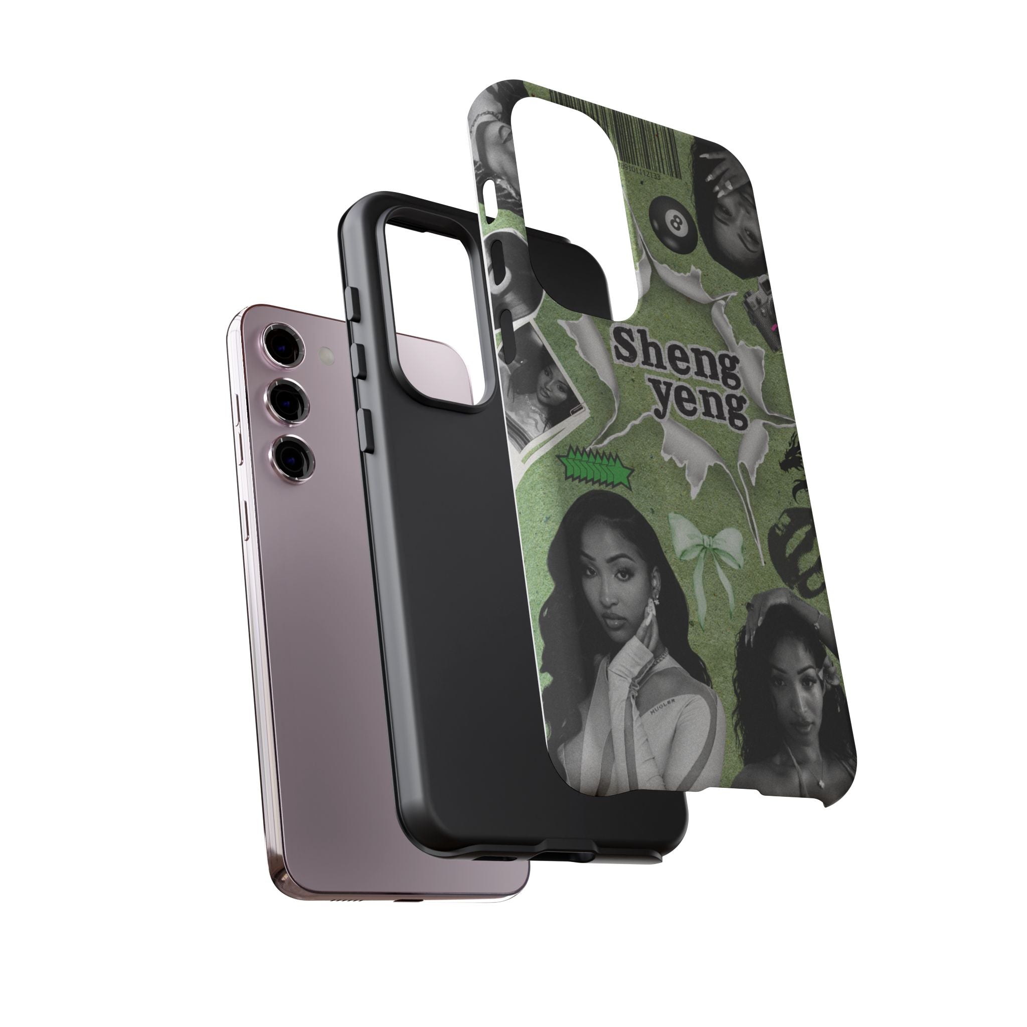 Trendy Phone Case with Unique Black and Green Design, Artistic Phone Cover, Customizable Phone Shell, Vintage Style Case, Gift for [...]