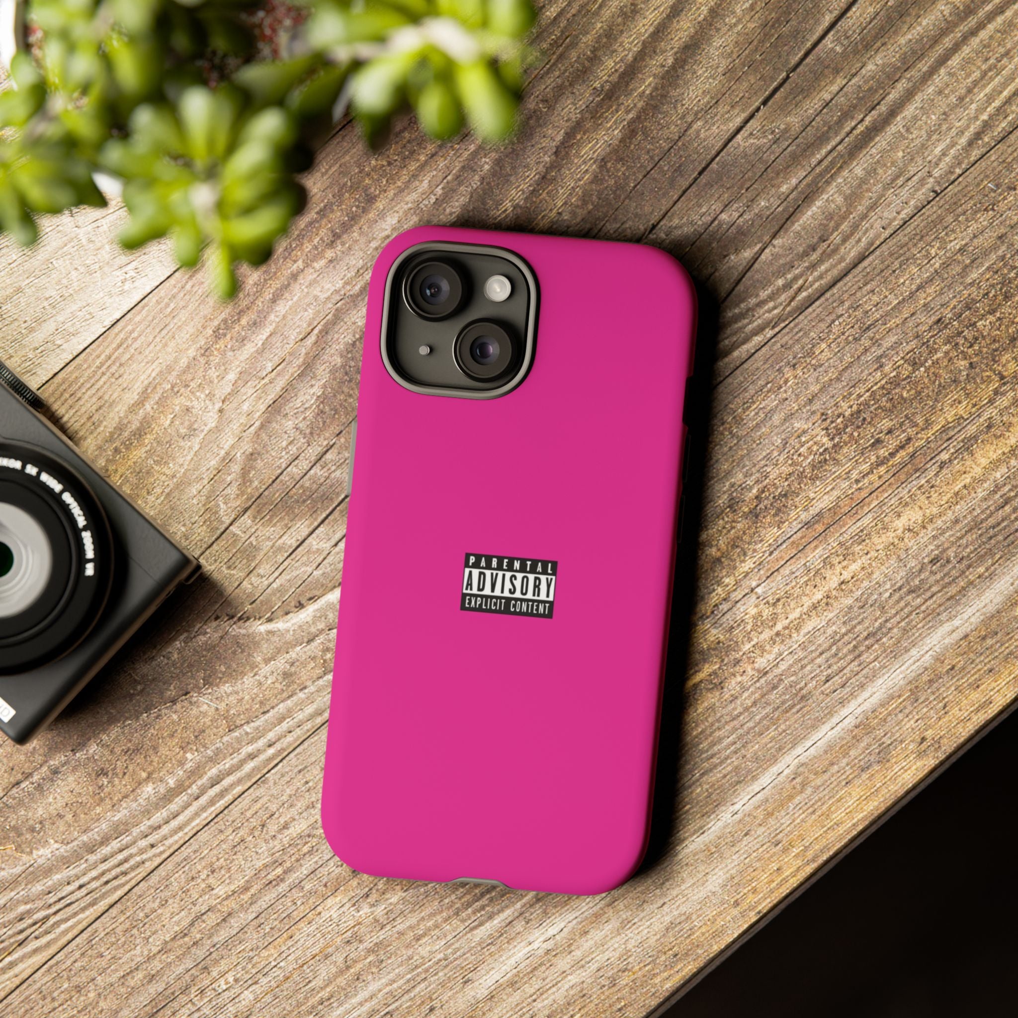 Bold Phone Case, Parental Advisory Phone C'over, Trendy Tech Accessory, Unique Gift for Teens, Vibrant Phone Protection