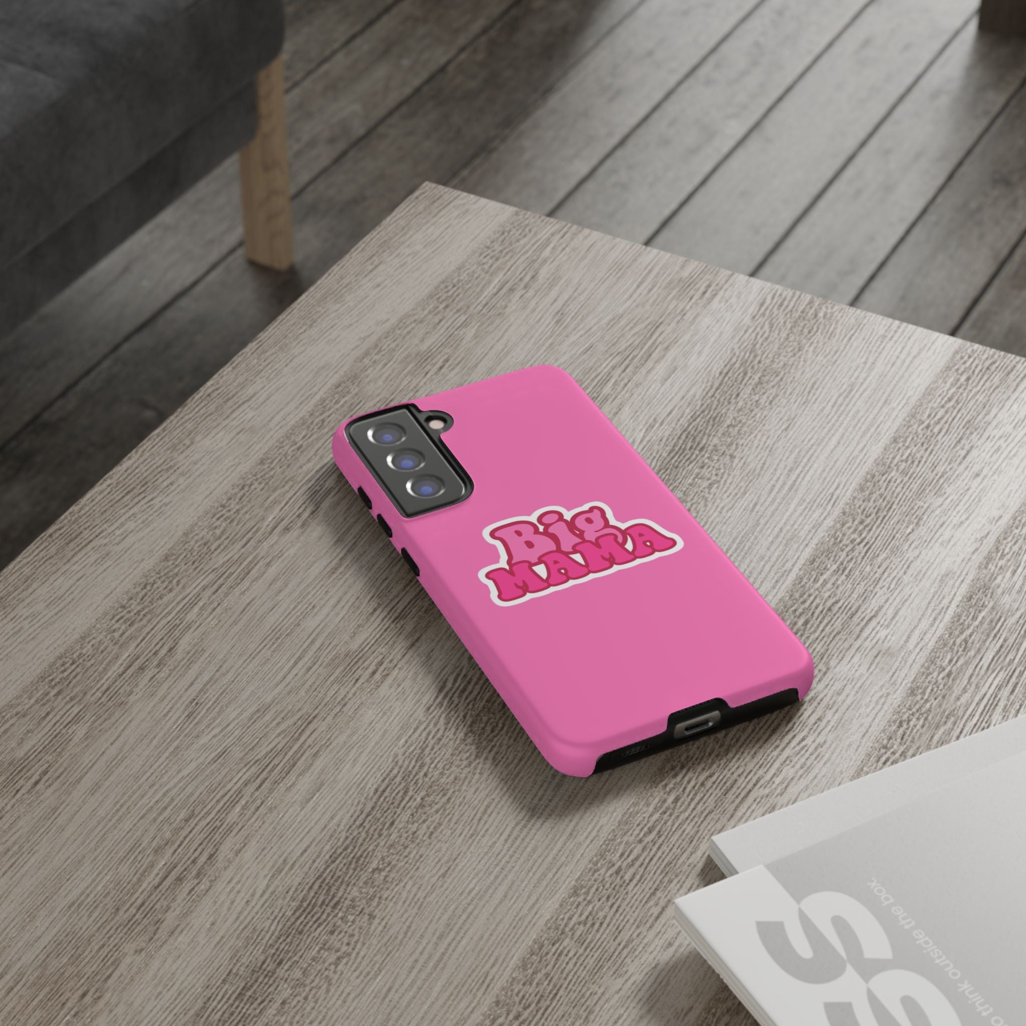 Big Mama Phone Case - Cute Pink Tough Case for Moms, Fun Gift for Mother's Day, Stylish Phone Cover, Unique Smartphone Accessory