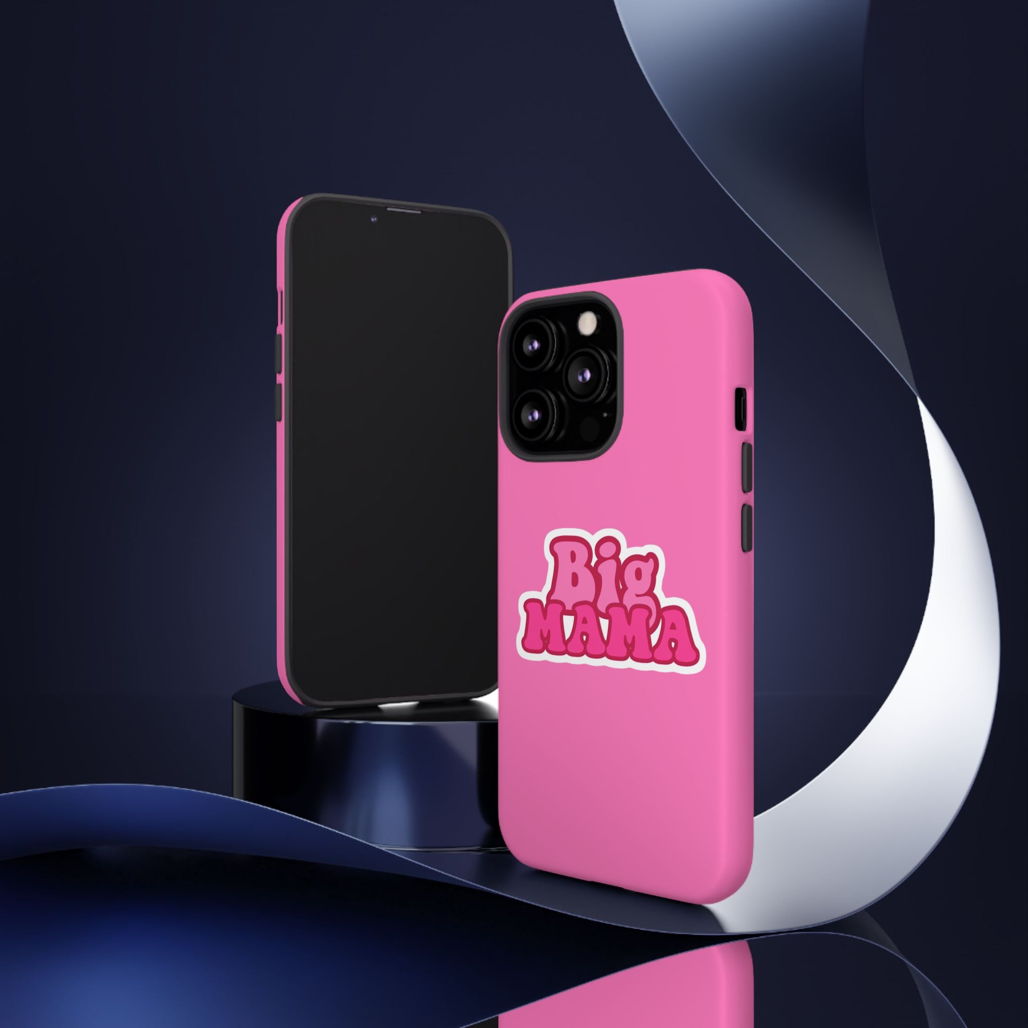 Big Mama Phone Case - Cute Pink Tough Case for Moms, Fun Gift for Mother's Day, Stylish Phone Cover, Unique Smartphone Accessory