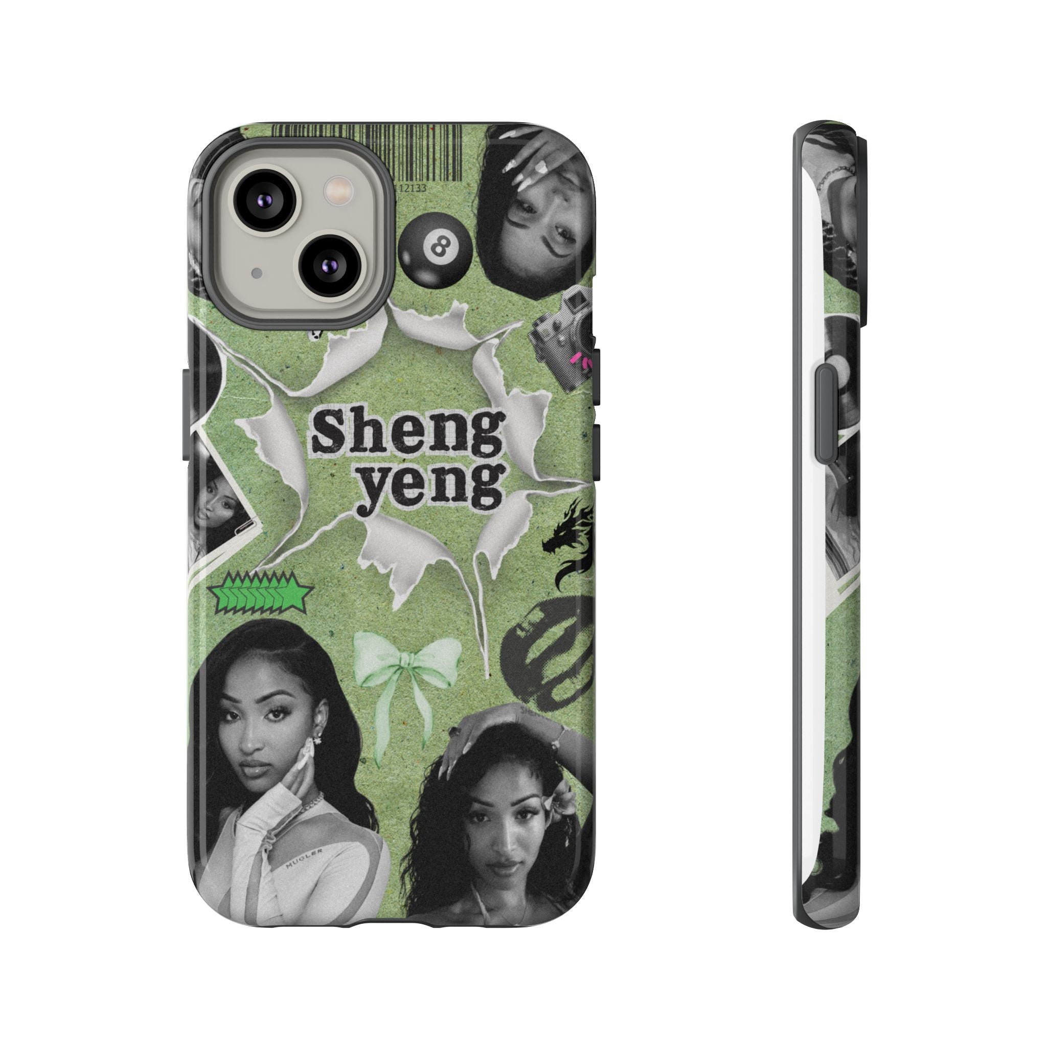 Trendy Phone Case with Unique Black and Green Design, Artistic Phone Cover, Customizable Phone Shell, Vintage Style Case, Gift for [...]