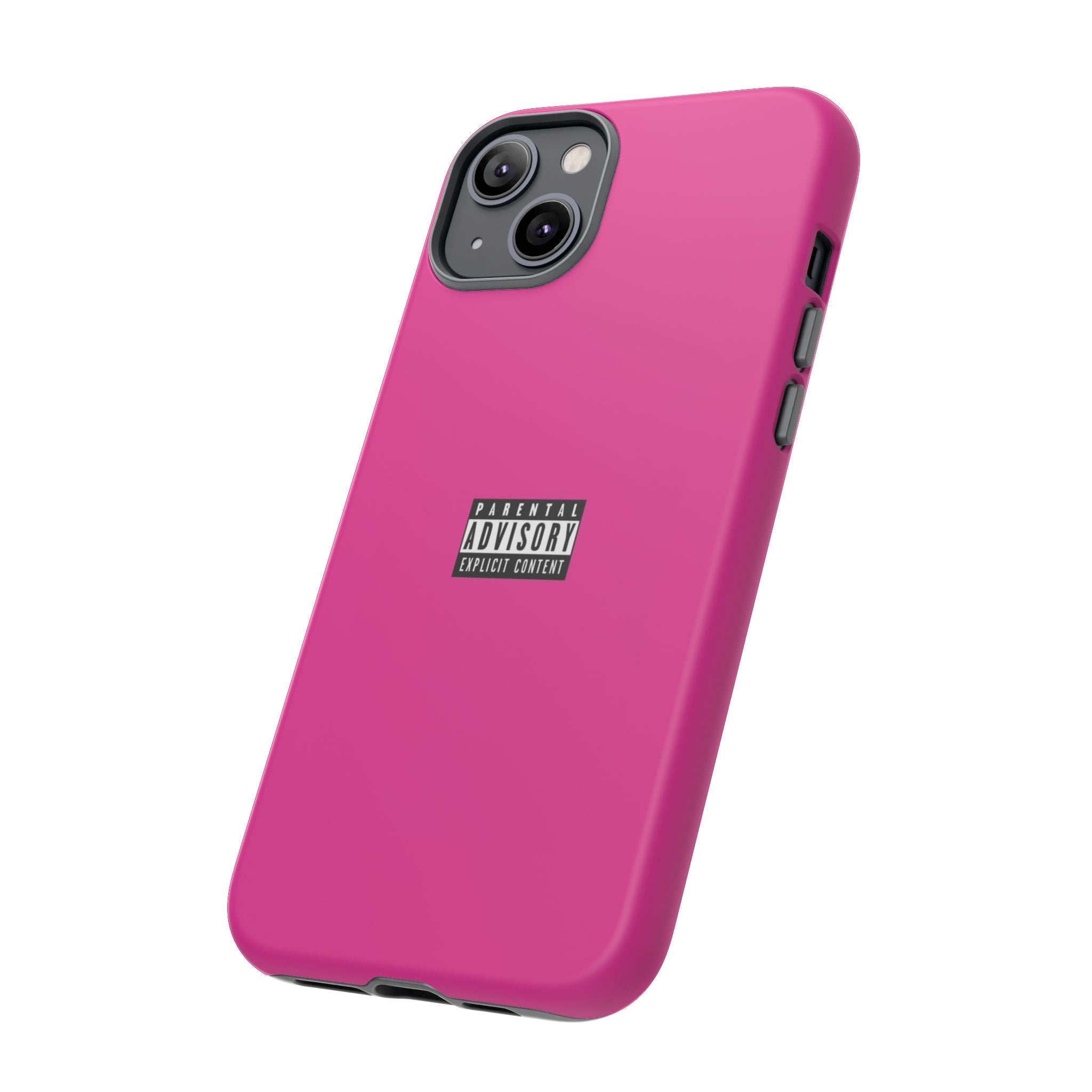 Bold Phone Case, Parental Advisory Phone C'over, Trendy Tech Accessory, Unique Gift for Teens, Vibrant Phone Protection