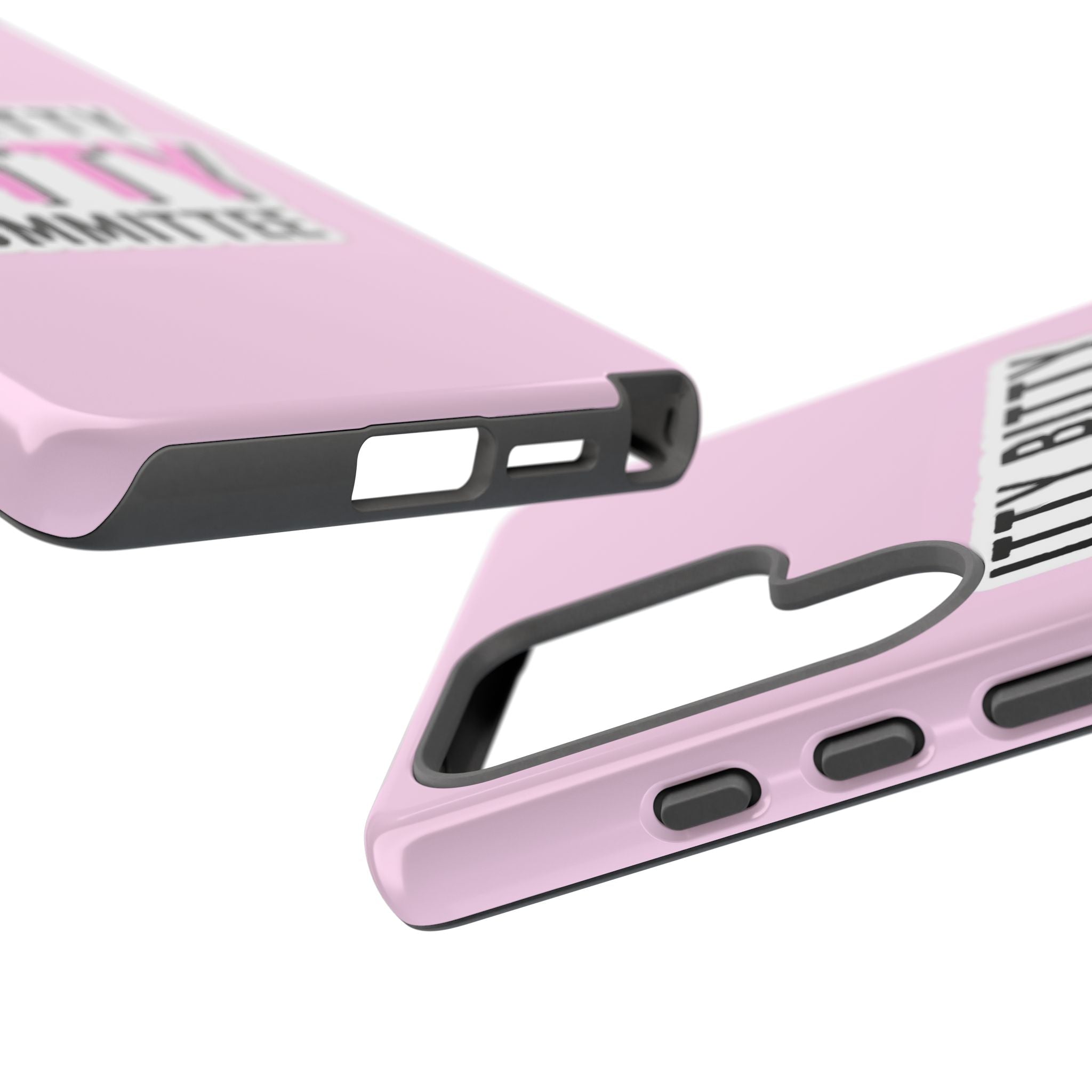 Pink Phone Case with Itty Bitty Titty Committee Design, Funny Phone Cover, Gift for Her, Cute Cellphone Case, Quirky Accessory