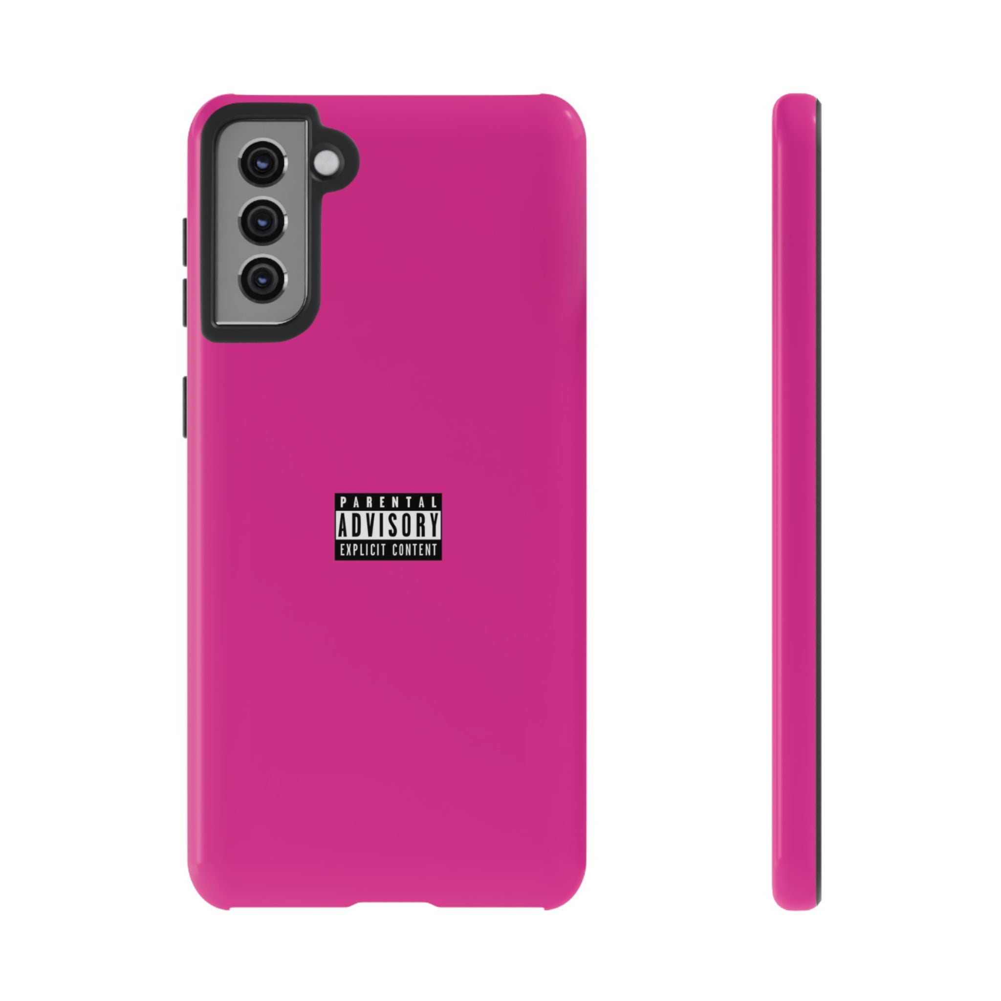 Bold Phone Case, Parental Advisory Phone C'over, Trendy Tech Accessory, Unique Gift for Teens, Vibrant Phone Protection