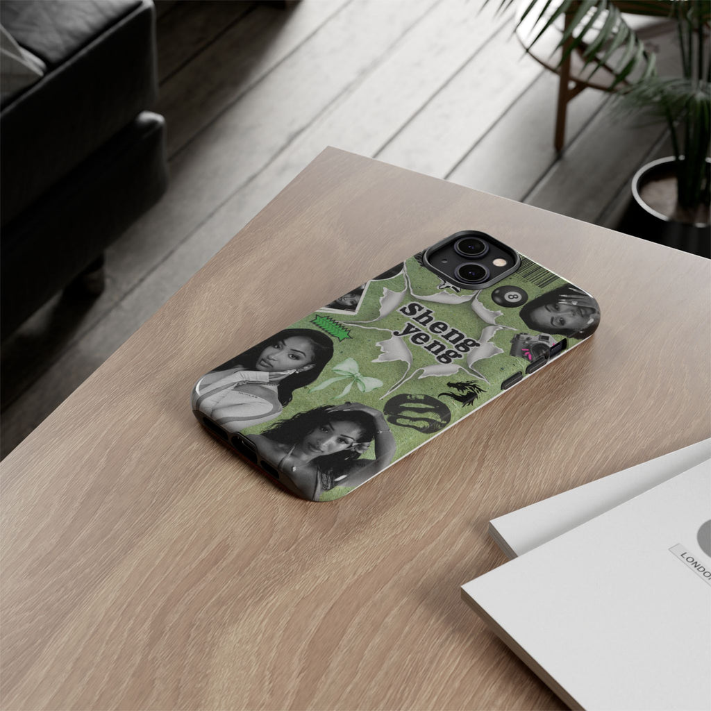 Trendy Phone Case with Unique Black and Green Design, Artistic Phone Cover, Customizable Phone Shell, Vintage Style Case, Gift for [...]