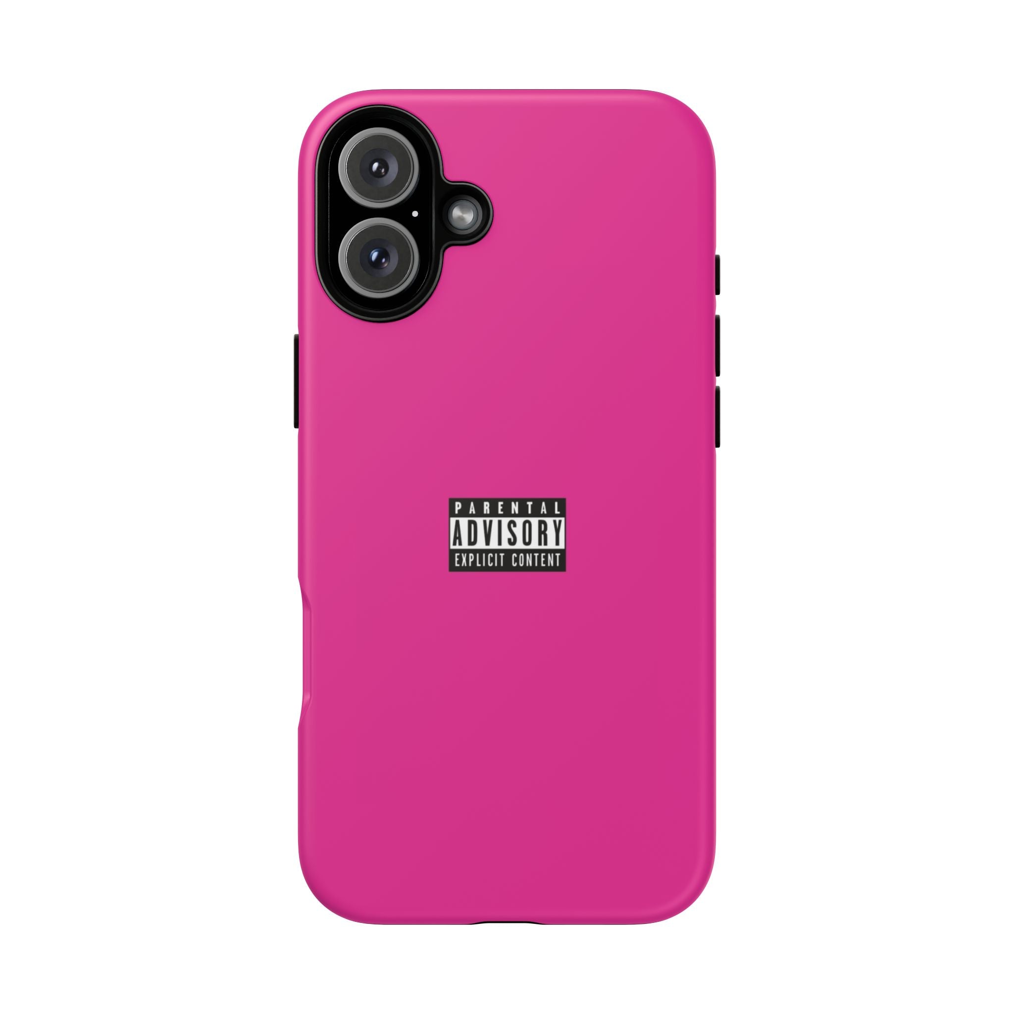 Bold Phone Case, Parental Advisory Phone C'over, Trendy Tech Accessory, Unique Gift for Teens, Vibrant Phone Protection