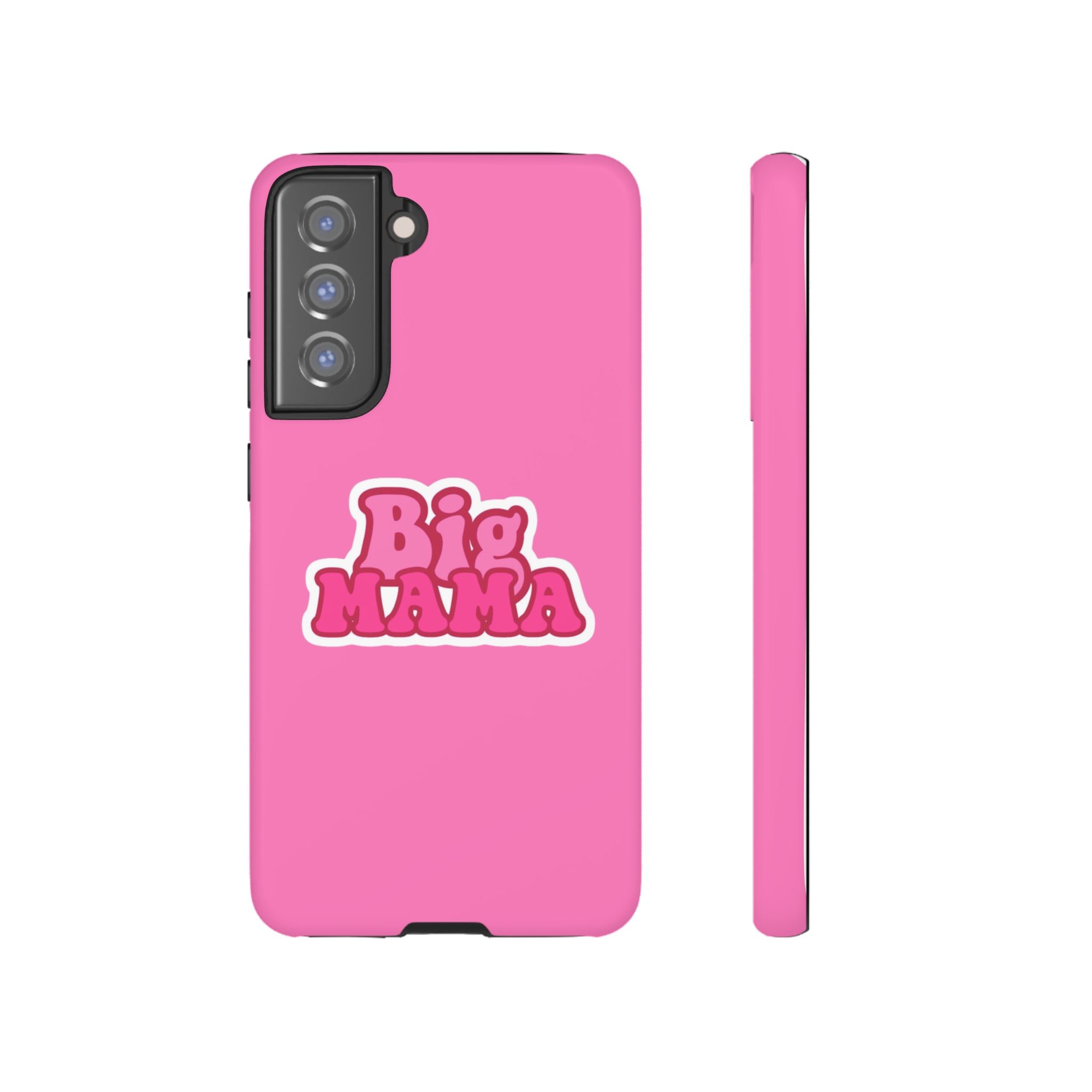 Big Mama Phone Case - Cute Pink Tough Case for Moms, Fun Gift for Mother's Day, Stylish Phone Cover, Unique Smartphone Accessory