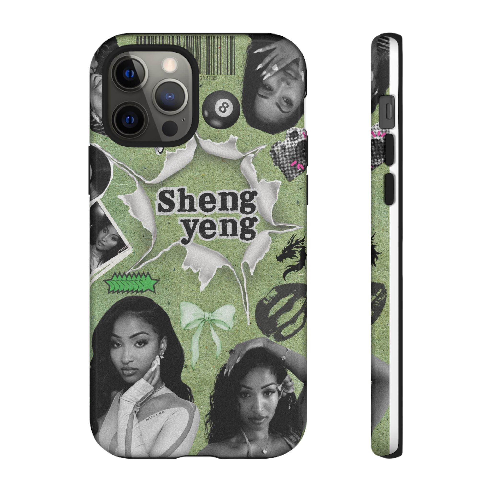 Trendy Phone Case with Unique Black and Green Design, Artistic Phone Cover, Customizable Phone Shell, Vintage Style Case, Gift for [...]