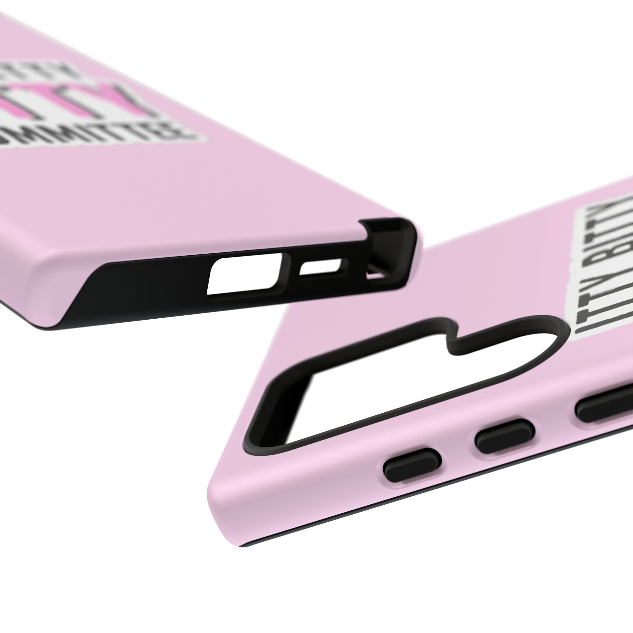 Pink Phone Case with Itty Bitty Titty Committee Design, Funny Phone Cover, Gift for Her, Cute Cellphone Case, Quirky Accessory