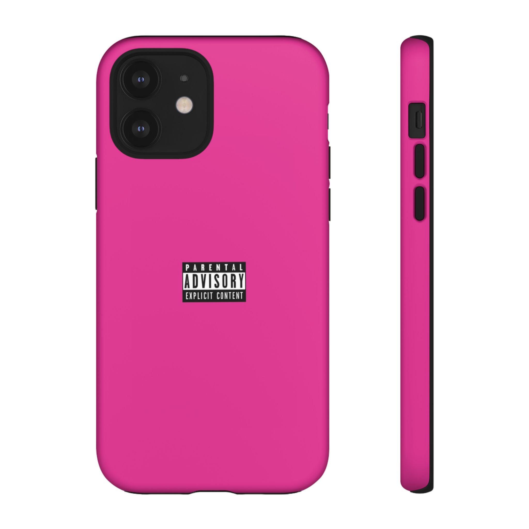 Bold Phone Case, Parental Advisory Phone C'over, Trendy Tech Accessory, Unique Gift for Teens, Vibrant Phone Protection