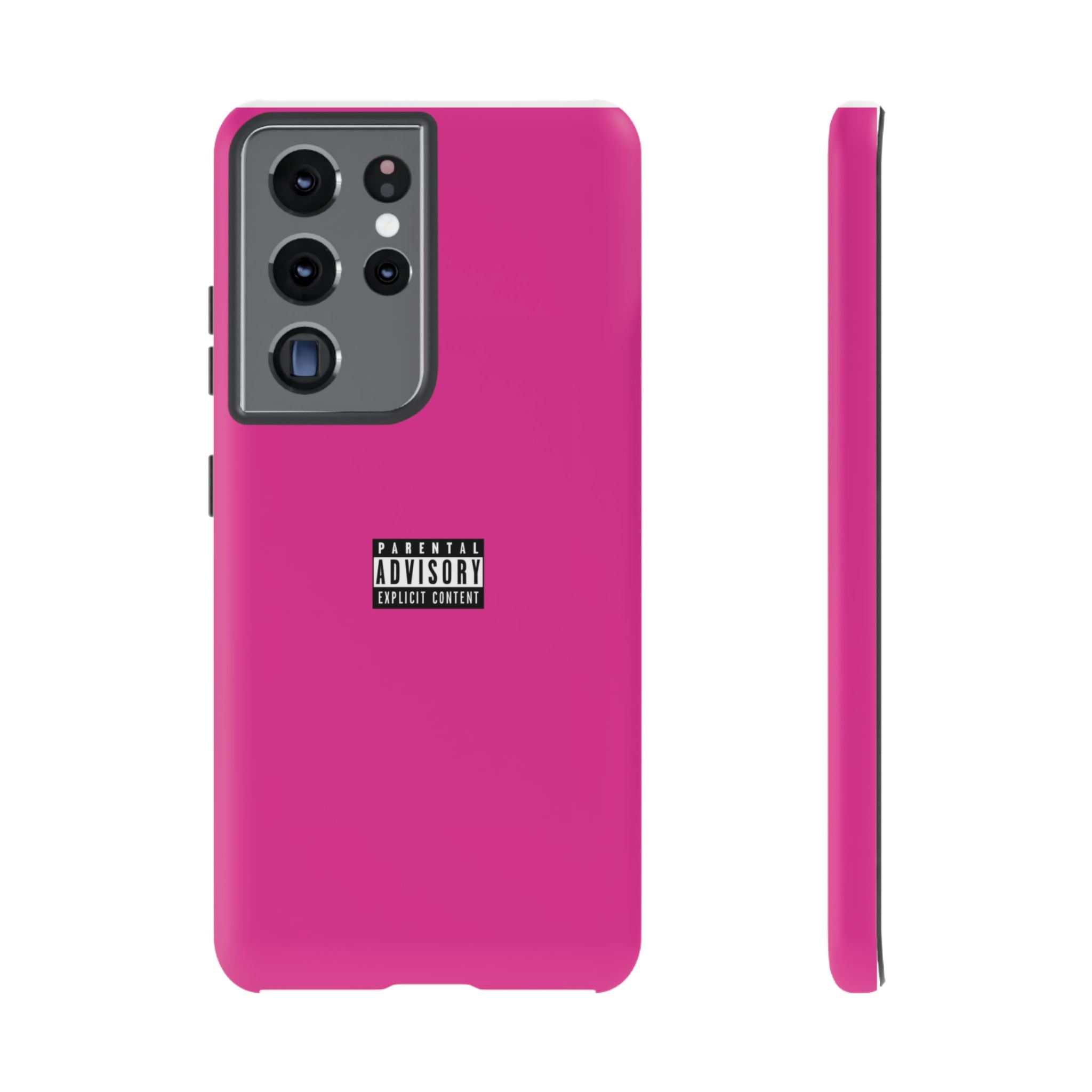Bold Phone Case, Parental Advisory Phone C'over, Trendy Tech Accessory, Unique Gift for Teens, Vibrant Phone Protection