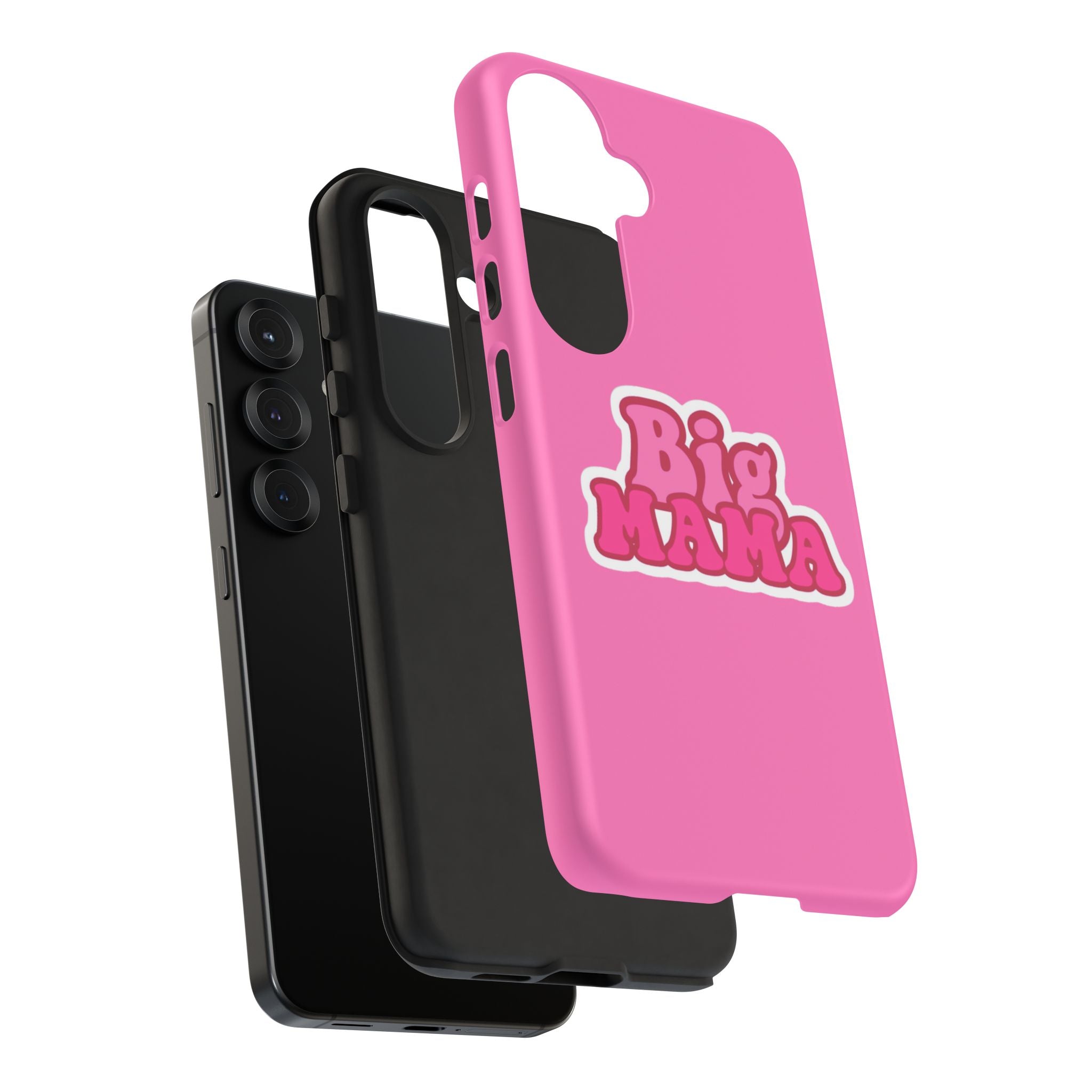 Big Mama Phone Case - Cute Pink Tough Case for Moms, Fun Gift for Mother's Day, Stylish Phone Cover, Unique Smartphone Accessory