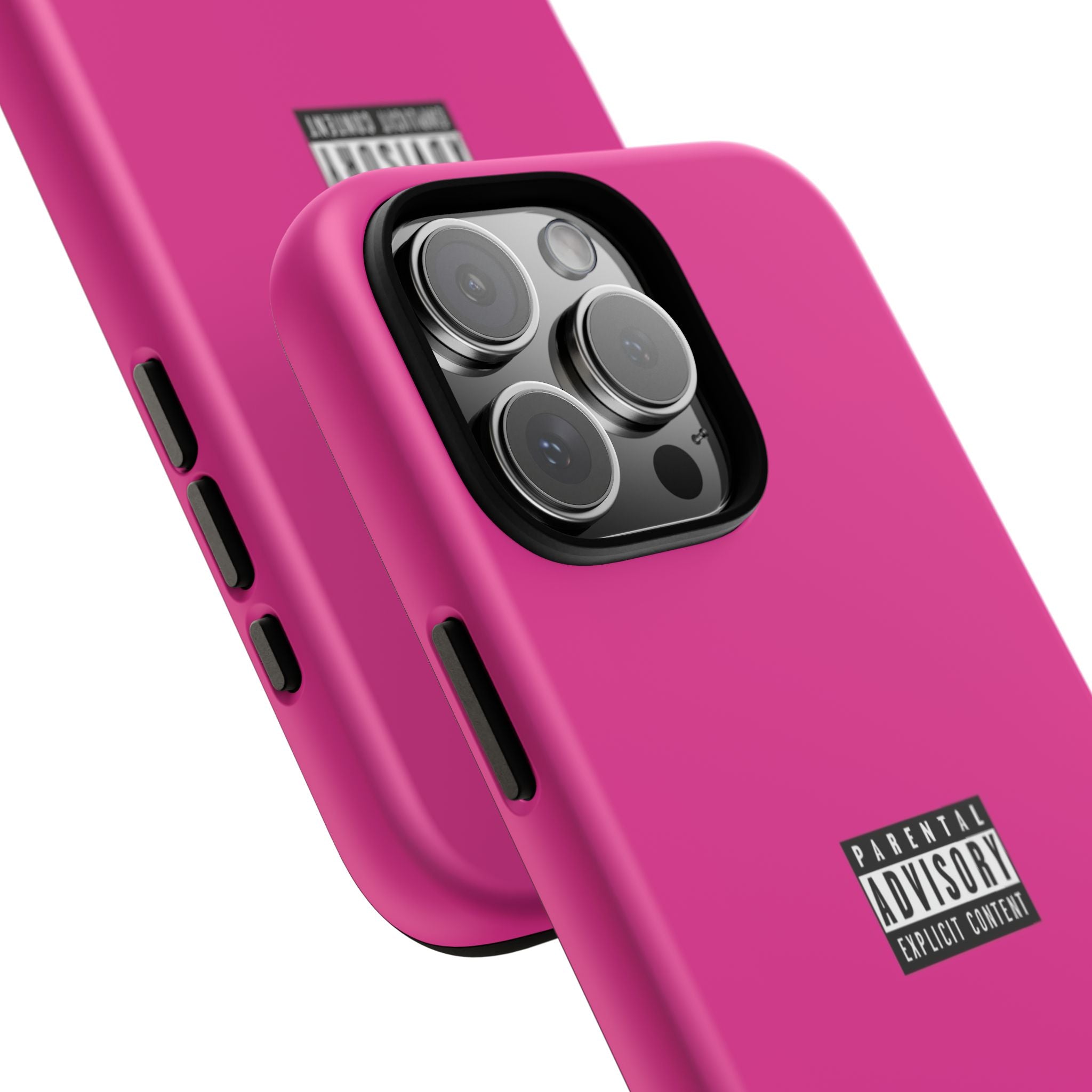 Bold Phone Case, Parental Advisory Phone C'over, Trendy Tech Accessory, Unique Gift for Teens, Vibrant Phone Protection