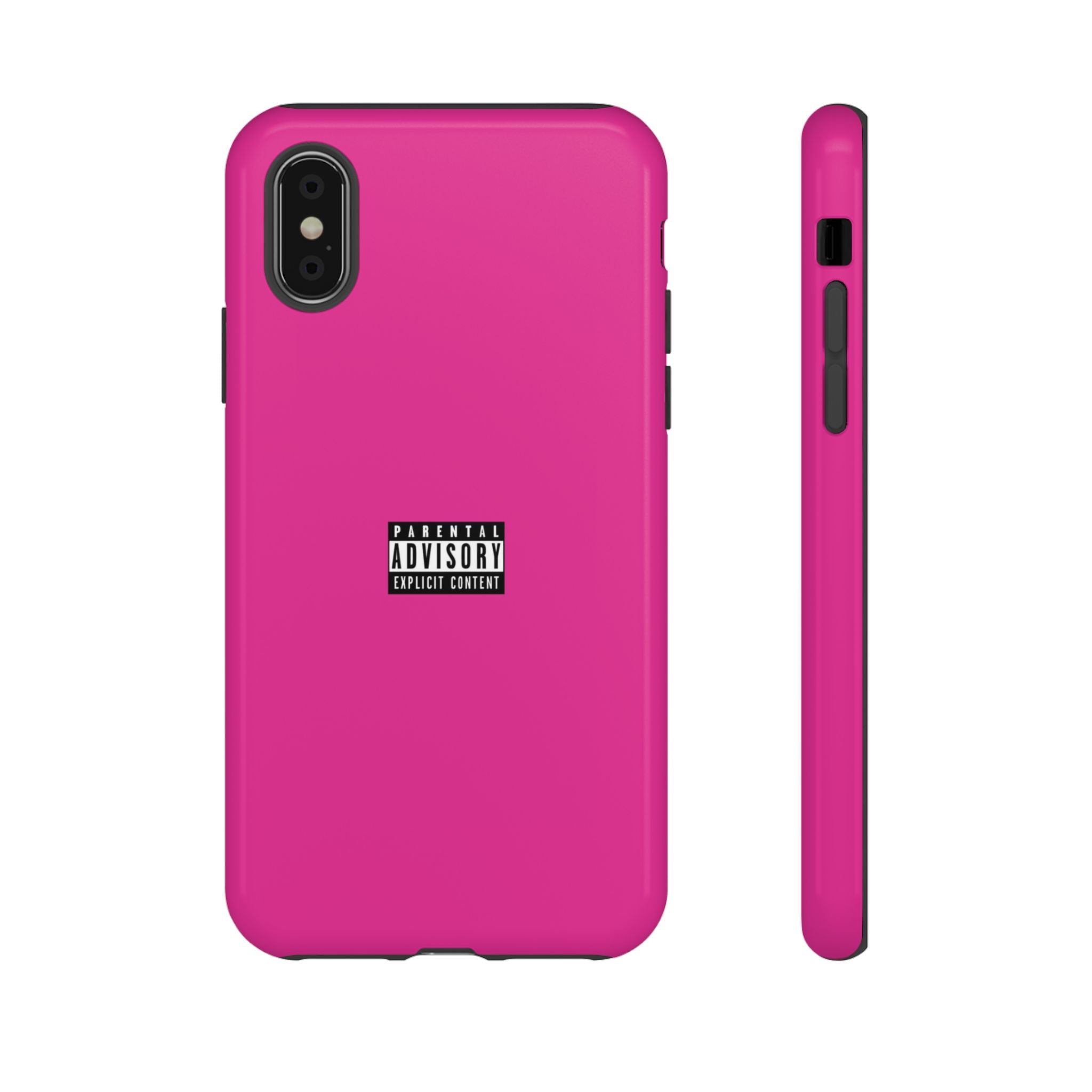 Bold Phone Case, Parental Advisory Phone C'over, Trendy Tech Accessory, Unique Gift for Teens, Vibrant Phone Protection