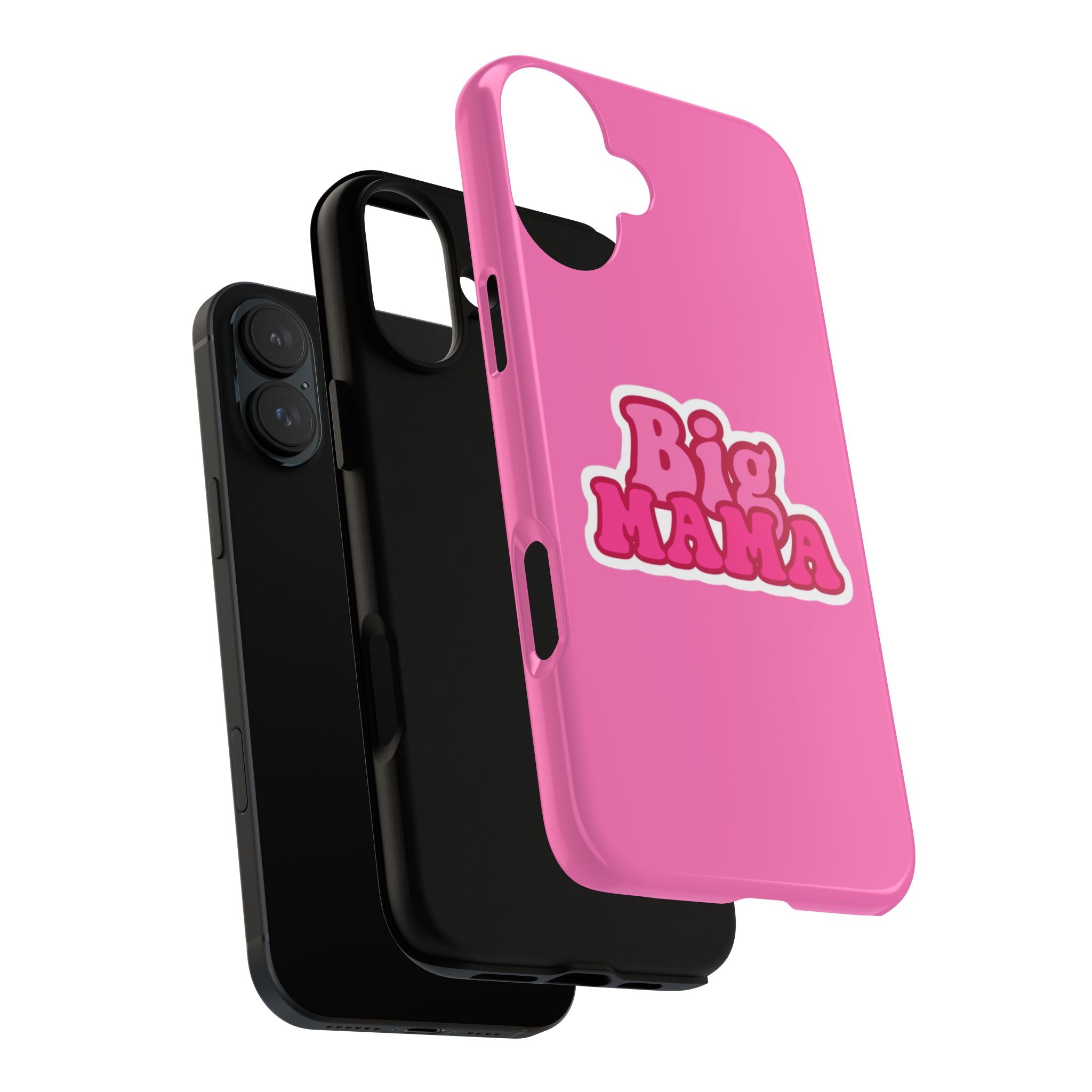 Big Mama Phone Case - Cute Pink Tough Case for Moms, Fun Gift for Mother's Day, Stylish Phone Cover, Unique Smartphone Accessory