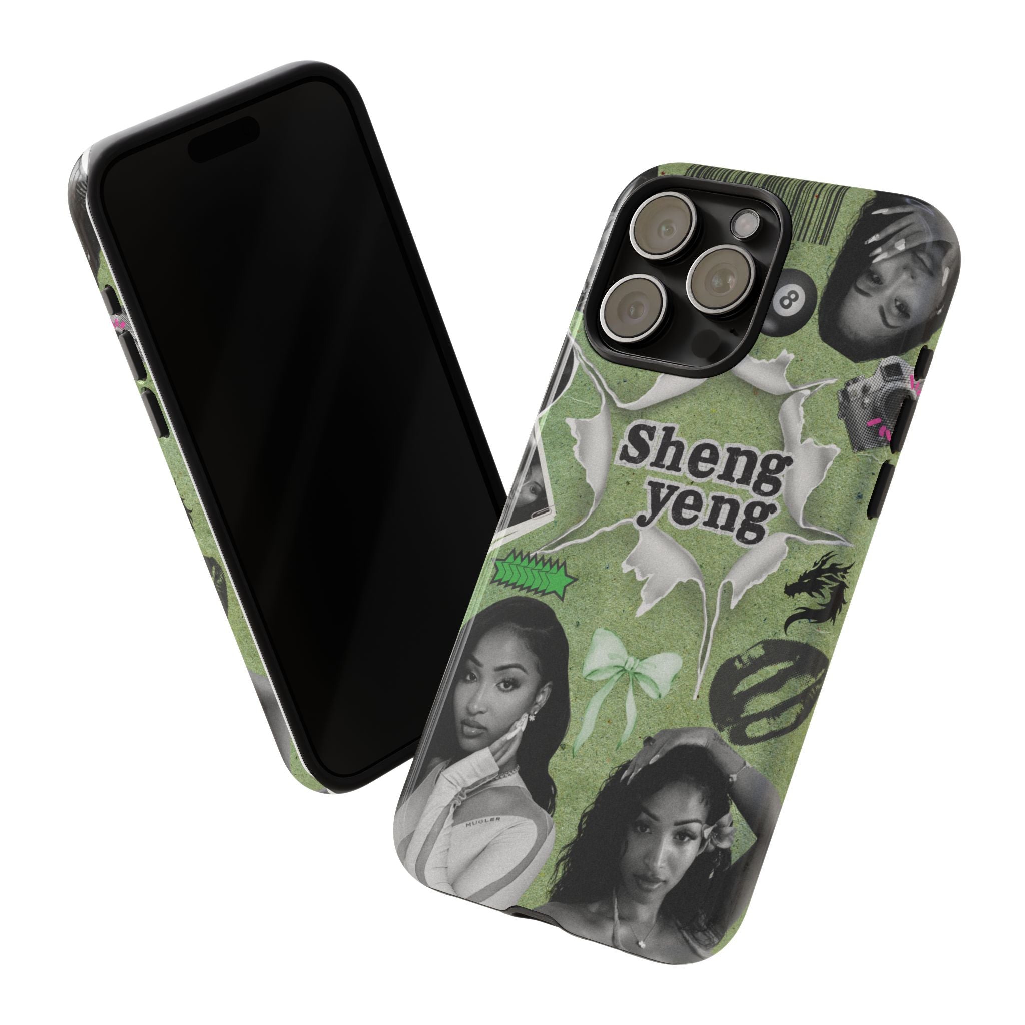 Trendy Phone Case with Unique Black and Green Design, Artistic Phone Cover, Customizable Phone Shell, Vintage Style Case, Gift for [...]
