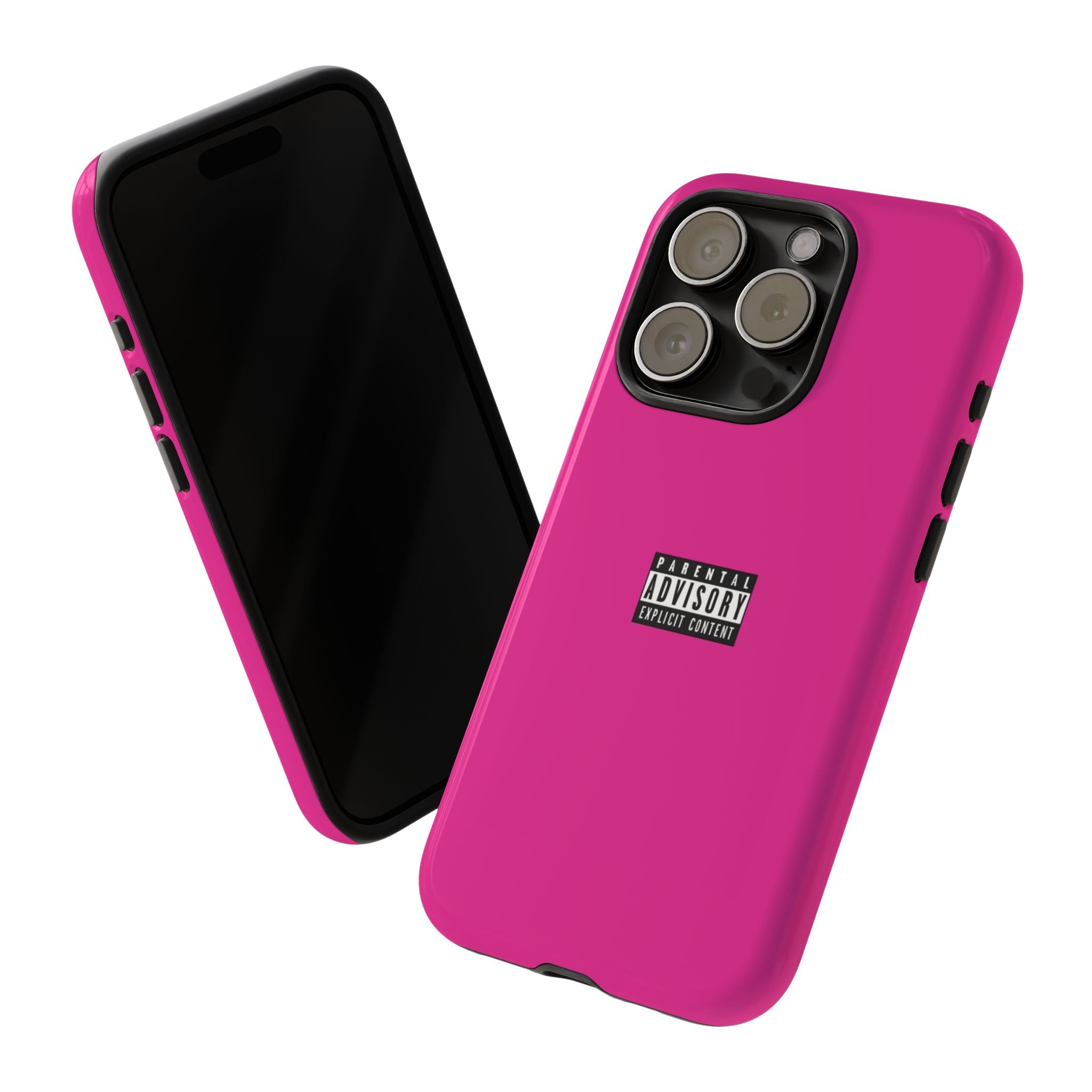 Bold Phone Case, Parental Advisory Phone C'over, Trendy Tech Accessory, Unique Gift for Teens, Vibrant Phone Protection