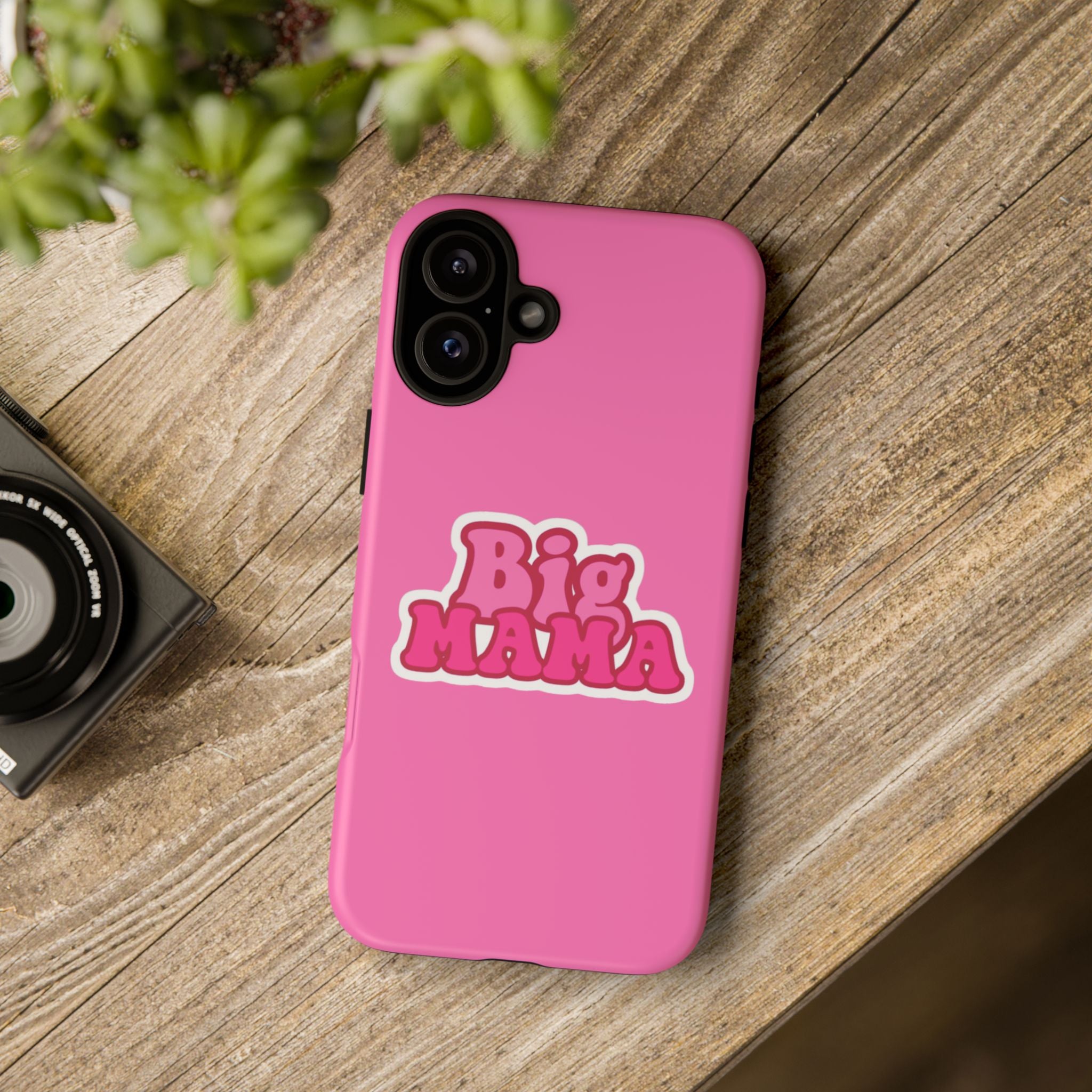Big Mama Phone Case - Cute Pink Tough Case for Moms, Fun Gift for Mother's Day, Stylish Phone Cover, Unique Smartphone Accessory