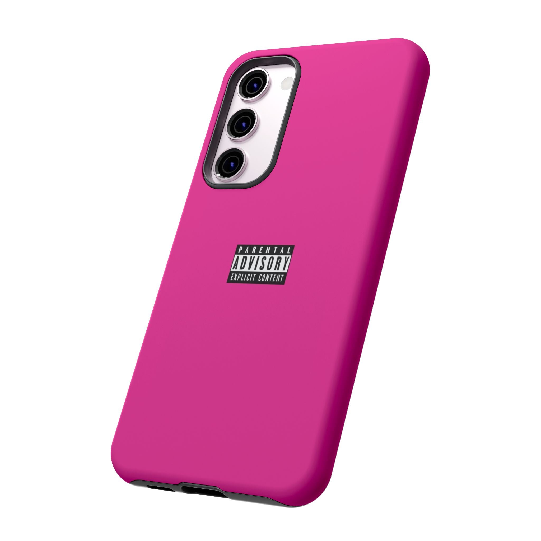 Bold Phone Case, Parental Advisory Phone C'over, Trendy Tech Accessory, Unique Gift for Teens, Vibrant Phone Protection