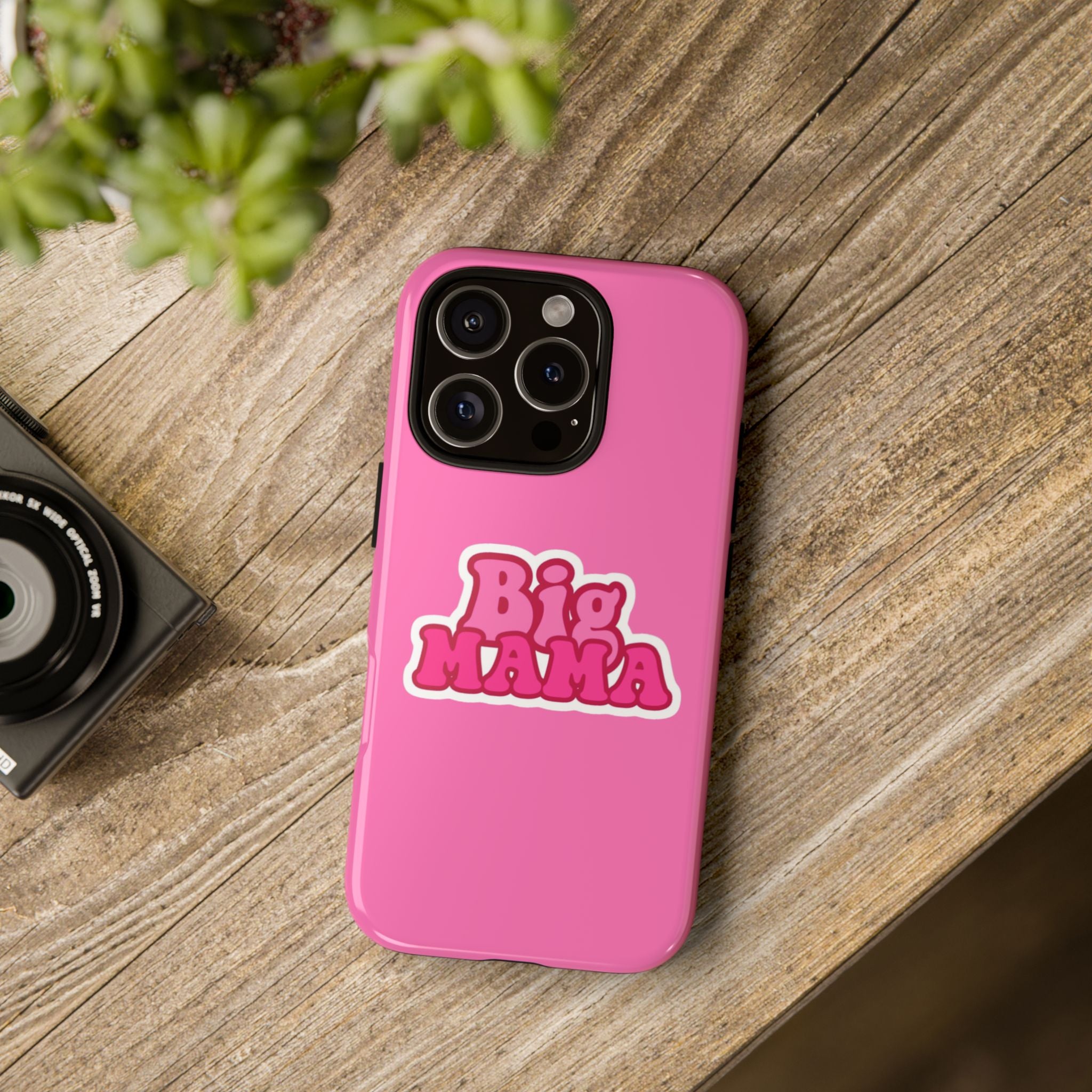 Big Mama Phone Case - Cute Pink Tough Case for Moms, Fun Gift for Mother's Day, Stylish Phone Cover, Unique Smartphone Accessory