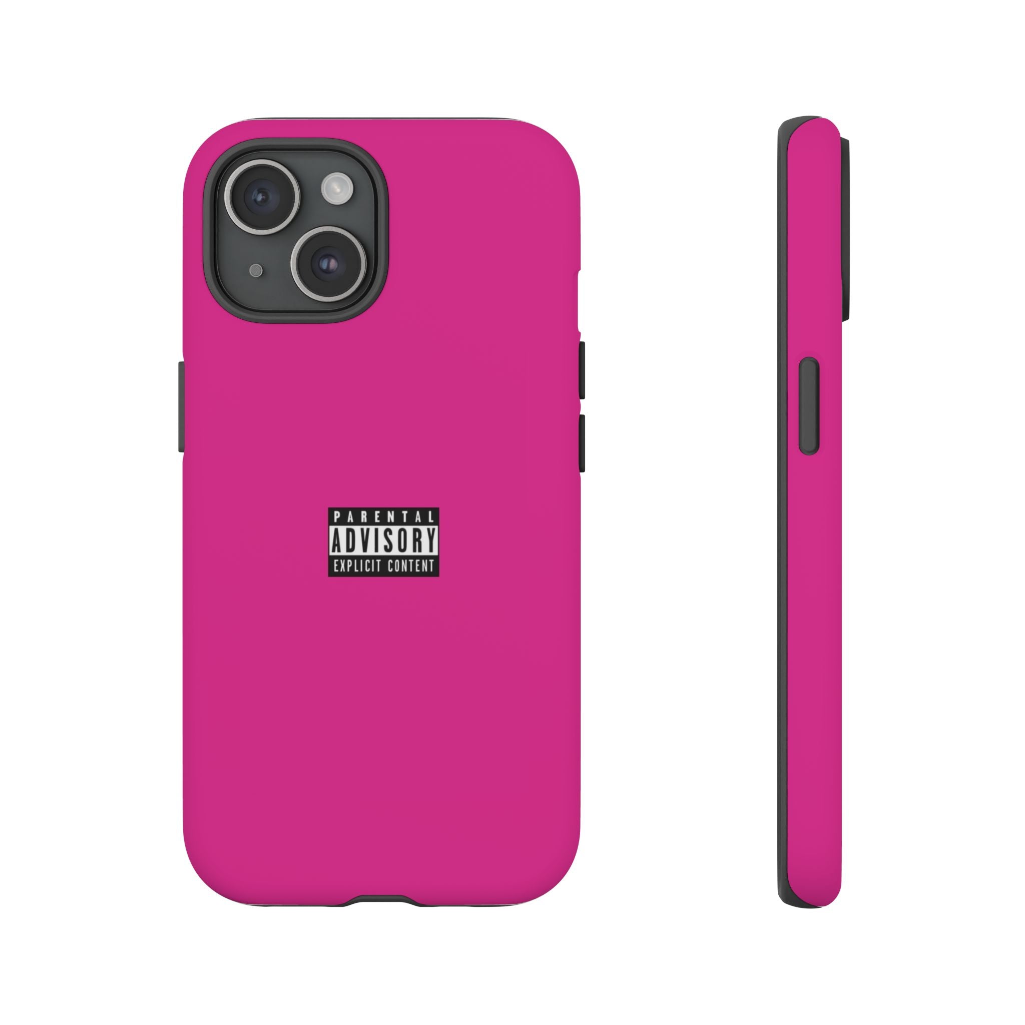 Bold Phone Case, Parental Advisory Phone C'over, Trendy Tech Accessory, Unique Gift for Teens, Vibrant Phone Protection