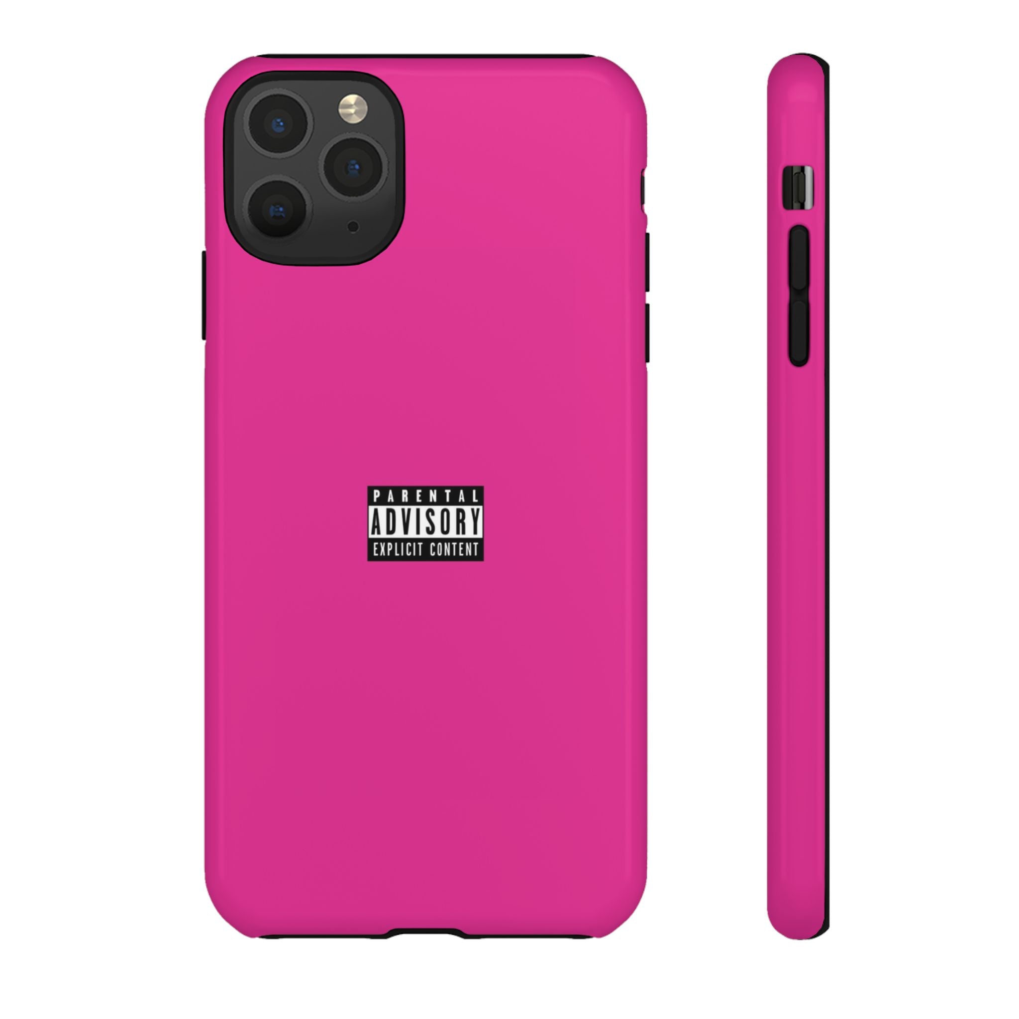 Bold Phone Case, Parental Advisory Phone C'over, Trendy Tech Accessory, Unique Gift for Teens, Vibrant Phone Protection