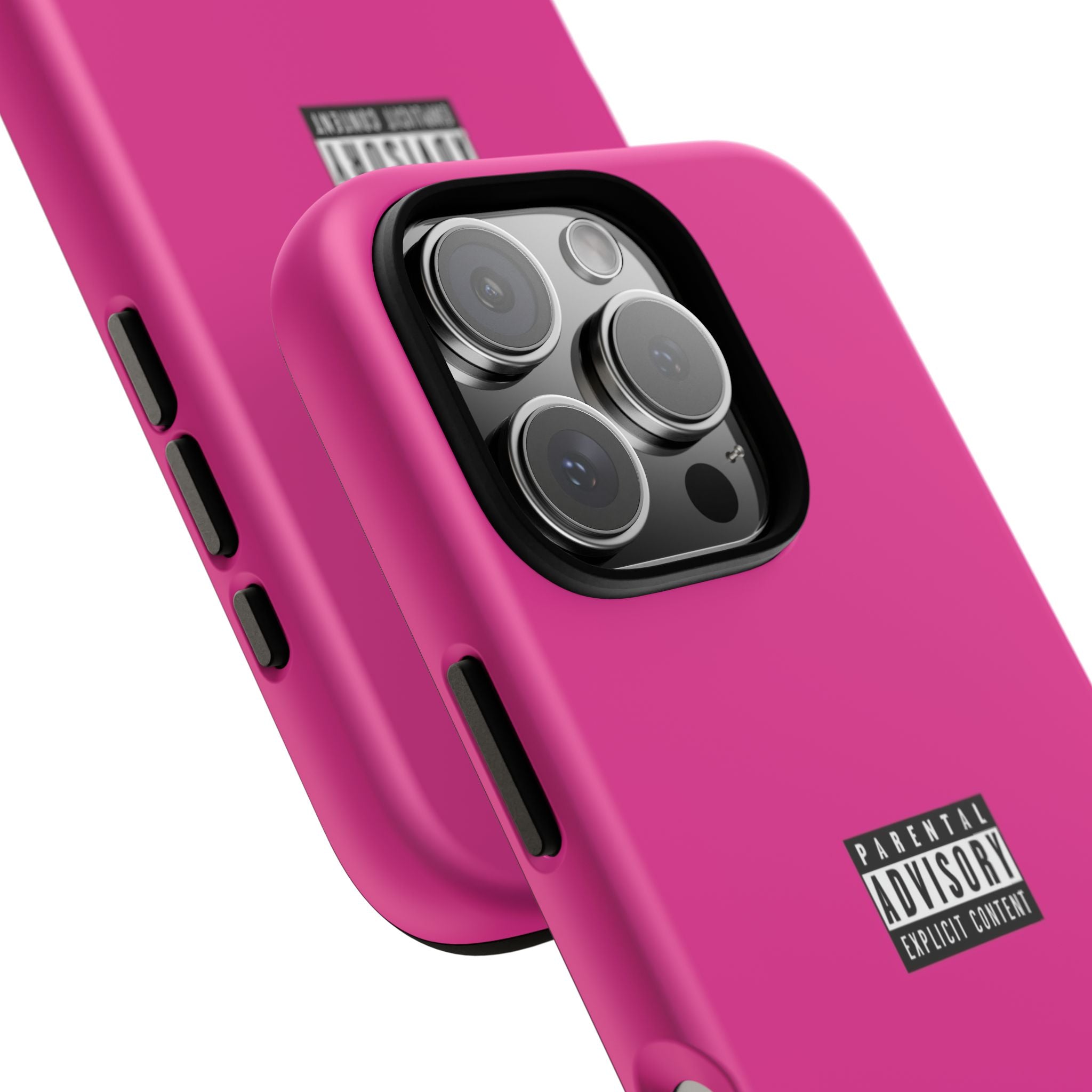 Bold Phone Case, Parental Advisory Phone C'over, Trendy Tech Accessory, Unique Gift for Teens, Vibrant Phone Protection