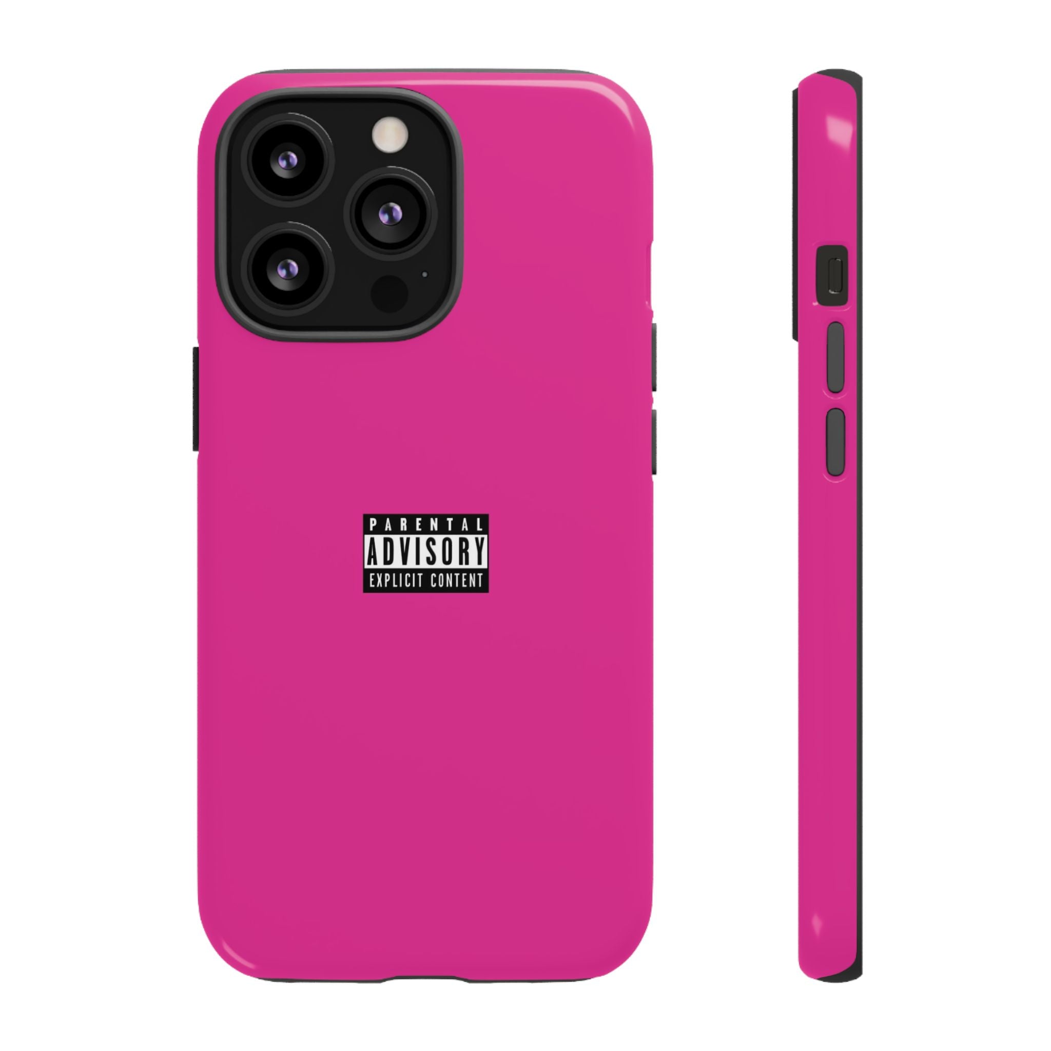 Bold Phone Case, Parental Advisory Phone C'over, Trendy Tech Accessory, Unique Gift for Teens, Vibrant Phone Protection