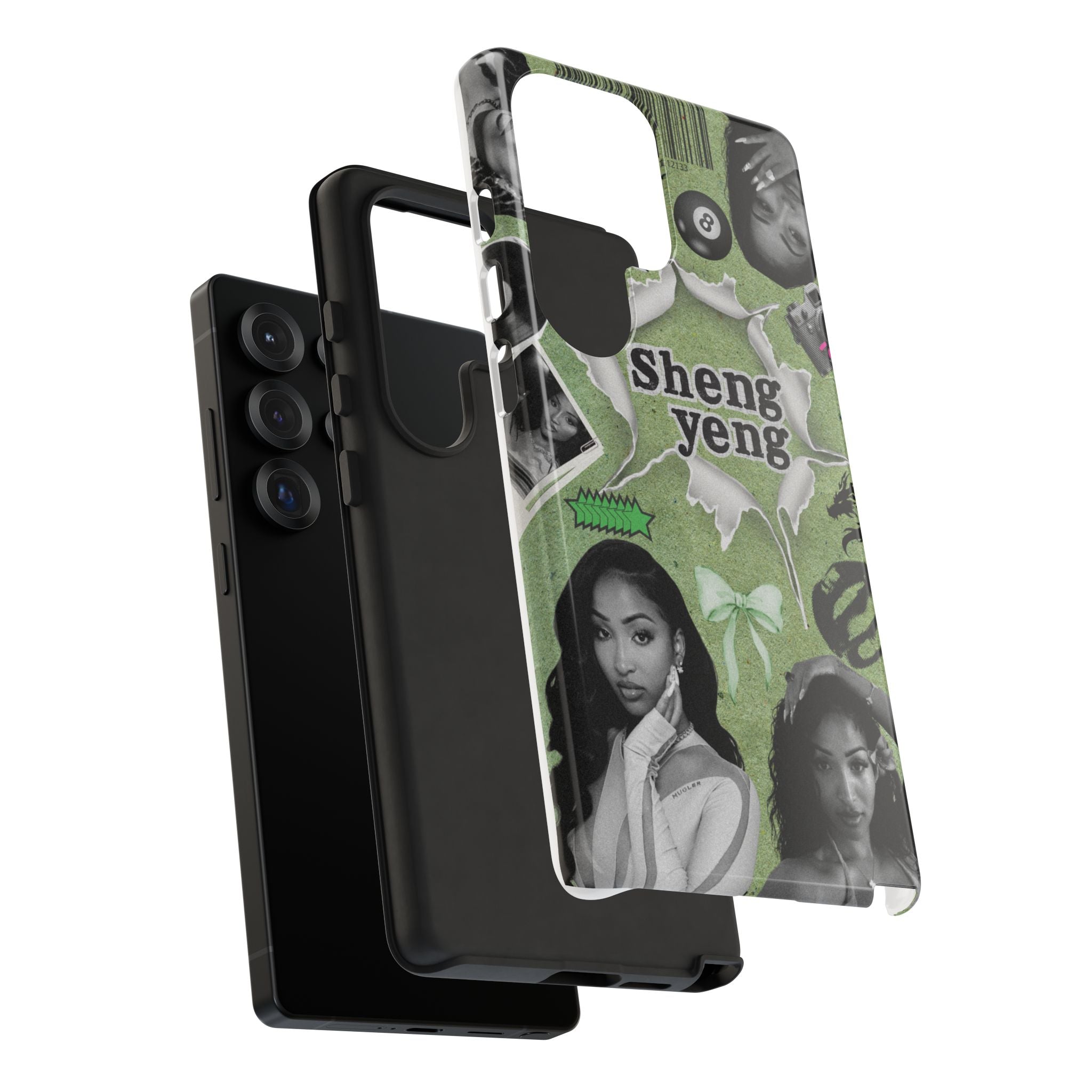 Trendy Phone Case with Unique Black and Green Design, Artistic Phone Cover, Customizable Phone Shell, Vintage Style Case, Gift for [...]