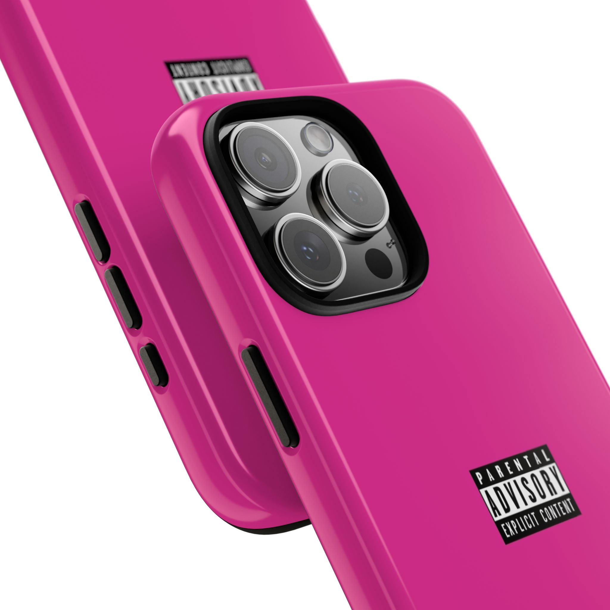Bold Phone Case, Parental Advisory Phone C'over, Trendy Tech Accessory, Unique Gift for Teens, Vibrant Phone Protection