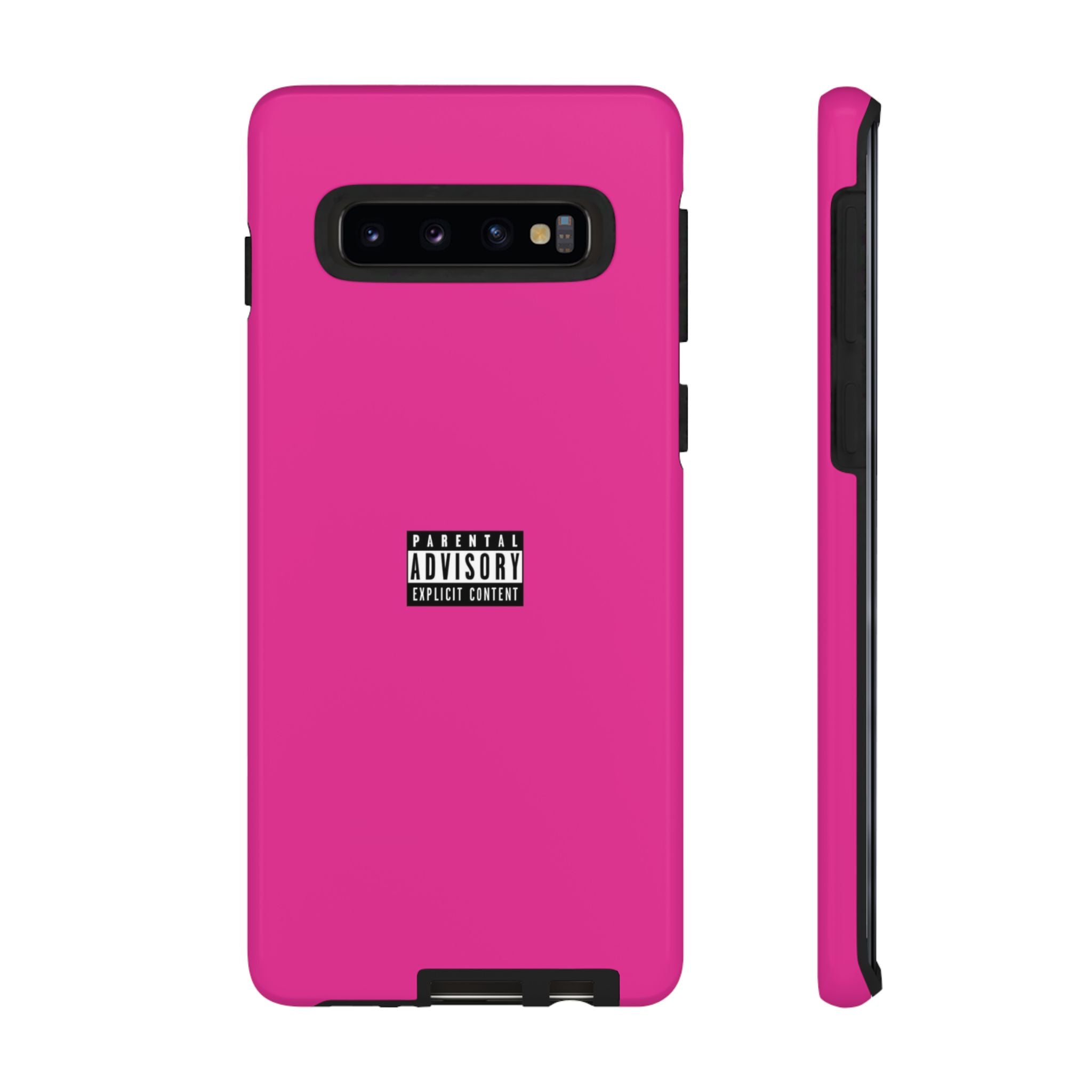 Bold Phone Case, Parental Advisory Phone C'over, Trendy Tech Accessory, Unique Gift for Teens, Vibrant Phone Protection