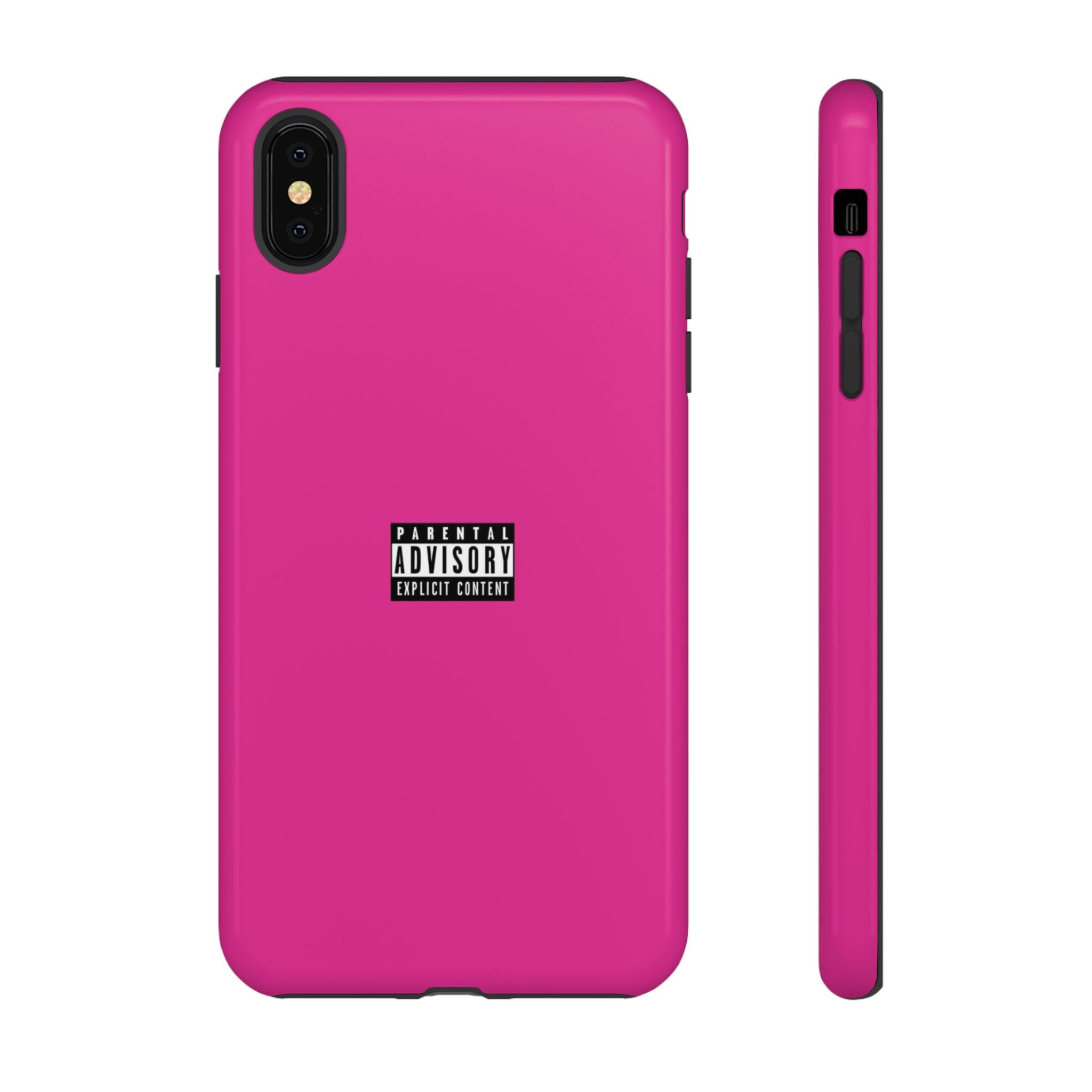 Bold Phone Case, Parental Advisory Phone C'over, Trendy Tech Accessory, Unique Gift for Teens, Vibrant Phone Protection
