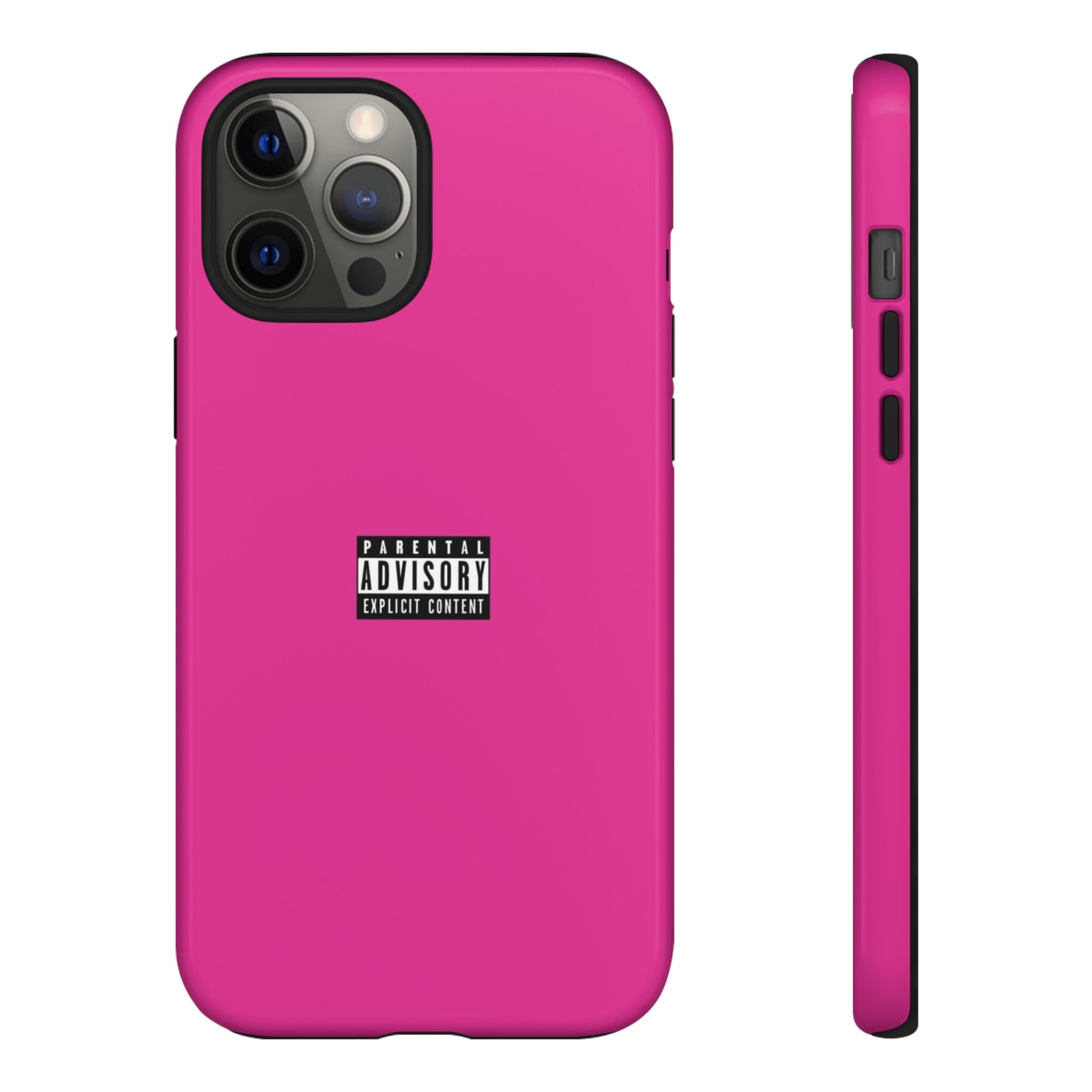 Bold Phone Case, Parental Advisory Phone C'over, Trendy Tech Accessory, Unique Gift for Teens, Vibrant Phone Protection