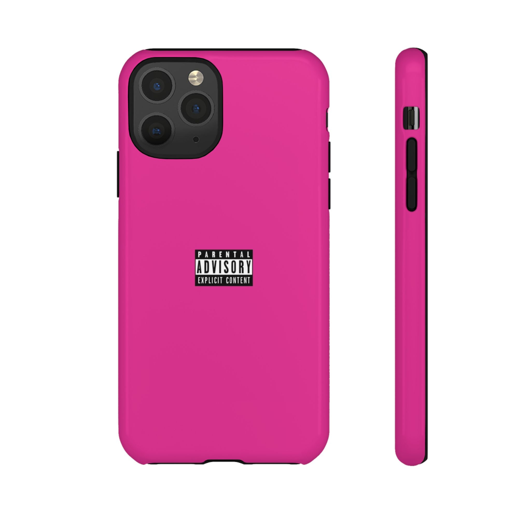 Bold Phone Case, Parental Advisory Phone C'over, Trendy Tech Accessory, Unique Gift for Teens, Vibrant Phone Protection
