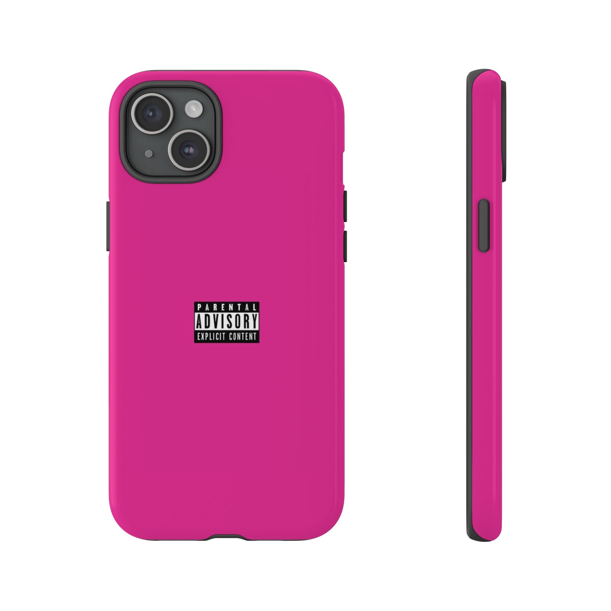 Bold Phone Case, Parental Advisory Phone C'over, Trendy Tech Accessory, Unique Gift for Teens, Vibrant Phone Protection
