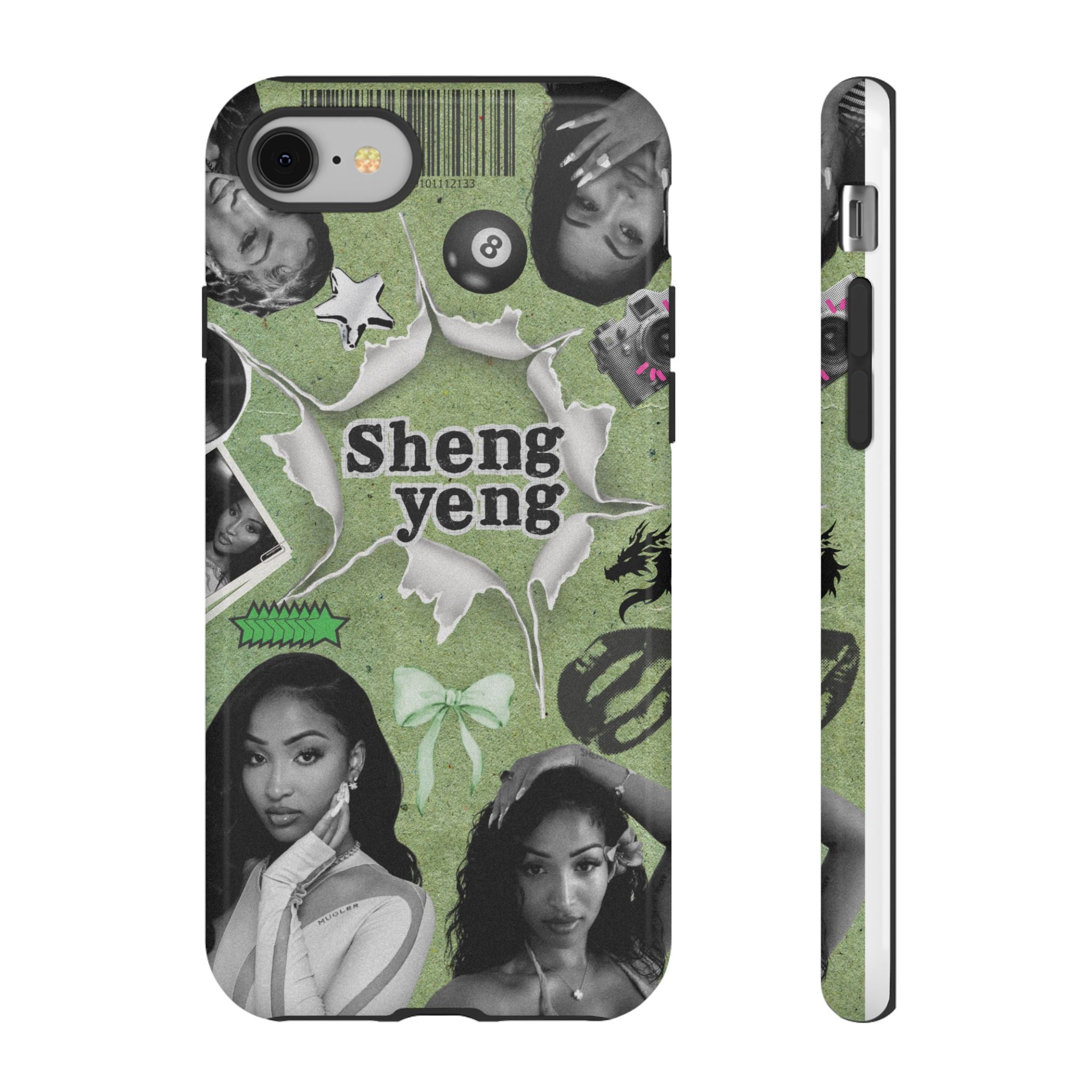 Trendy Phone Case with Unique Black and Green Design, Artistic Phone Cover, Customizable Phone Shell, Vintage Style Case, Gift for [...]