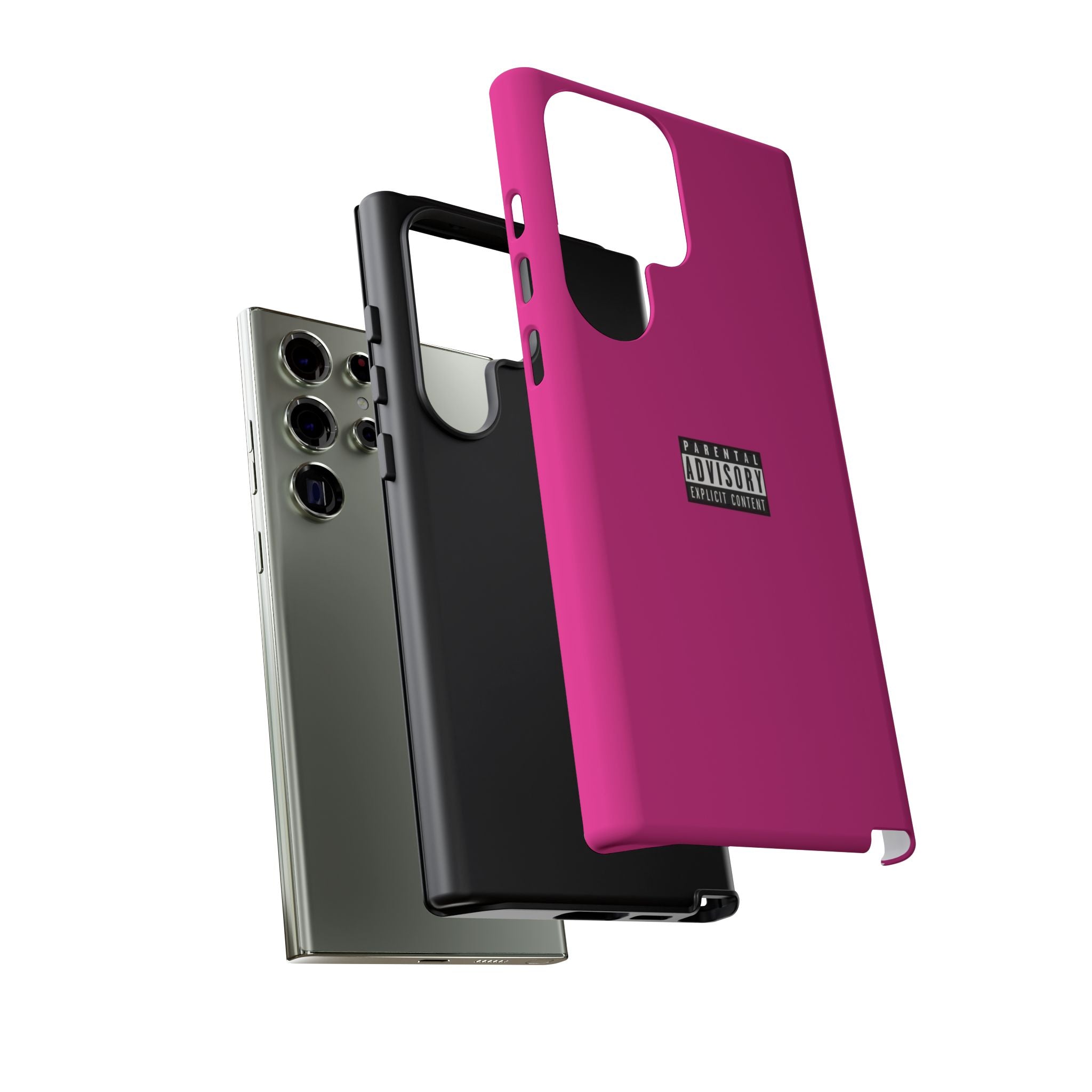 Bold Phone Case, Parental Advisory Phone C'over, Trendy Tech Accessory, Unique Gift for Teens, Vibrant Phone Protection
