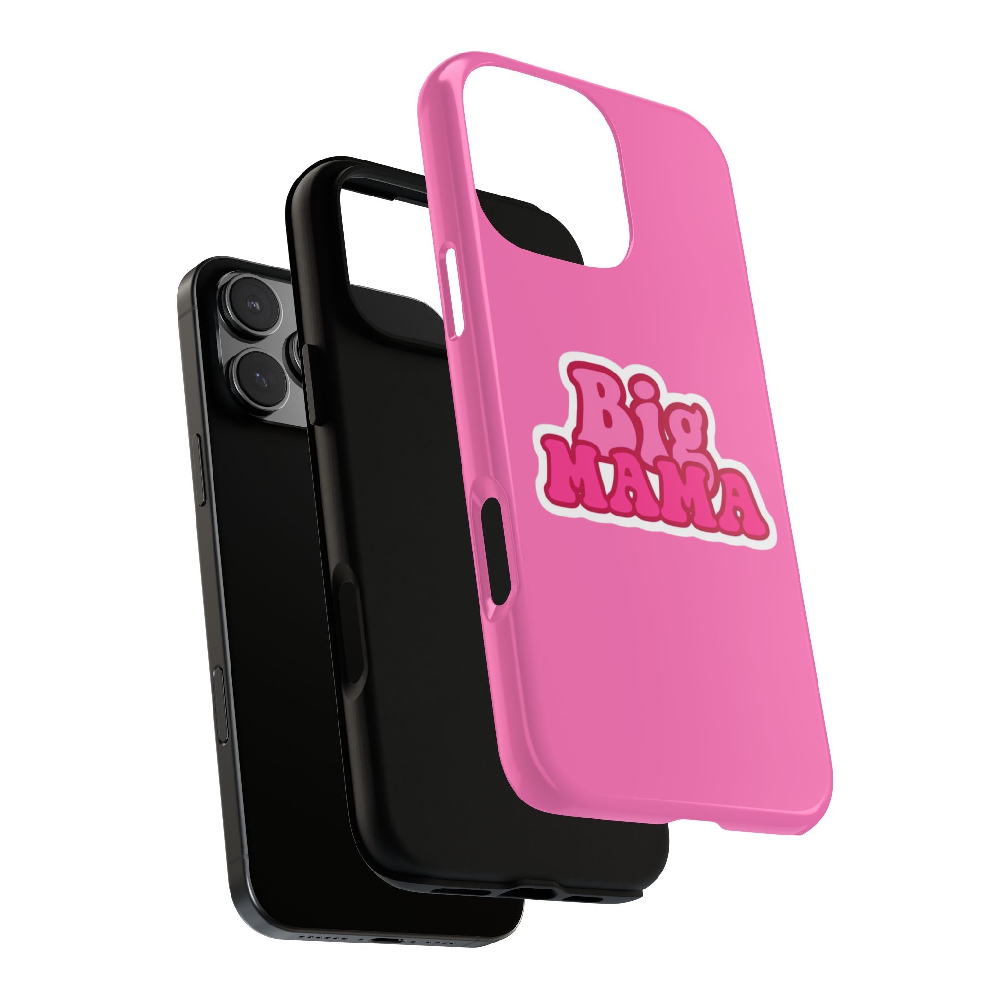 Big Mama Phone Case - Cute Pink Tough Case for Moms, Fun Gift for Mother's Day, Stylish Phone Cover, Unique Smartphone Accessory