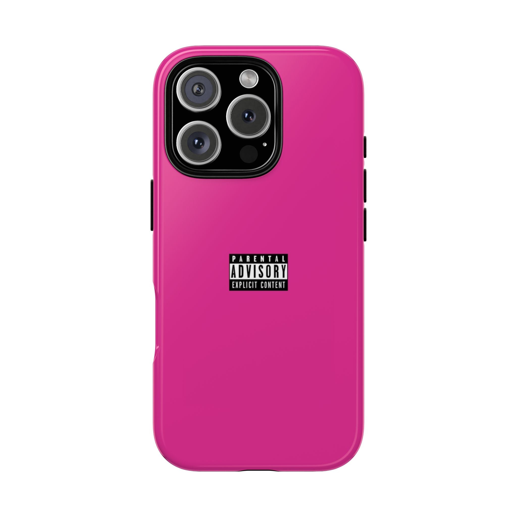 Bold Phone Case, Parental Advisory Phone C'over, Trendy Tech Accessory, Unique Gift for Teens, Vibrant Phone Protection