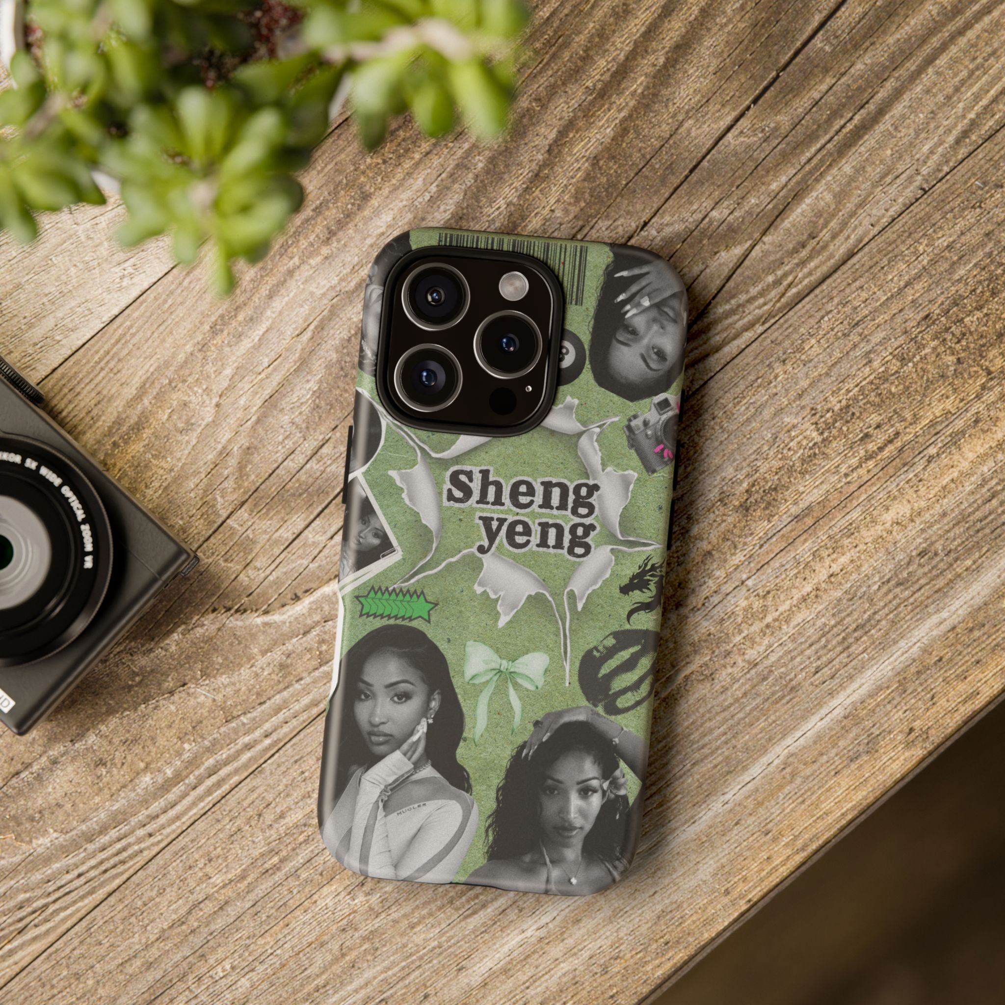 Trendy Phone Case with Unique Black and Green Design, Artistic Phone Cover, Customizable Phone Shell, Vintage Style Case, Gift for [...]