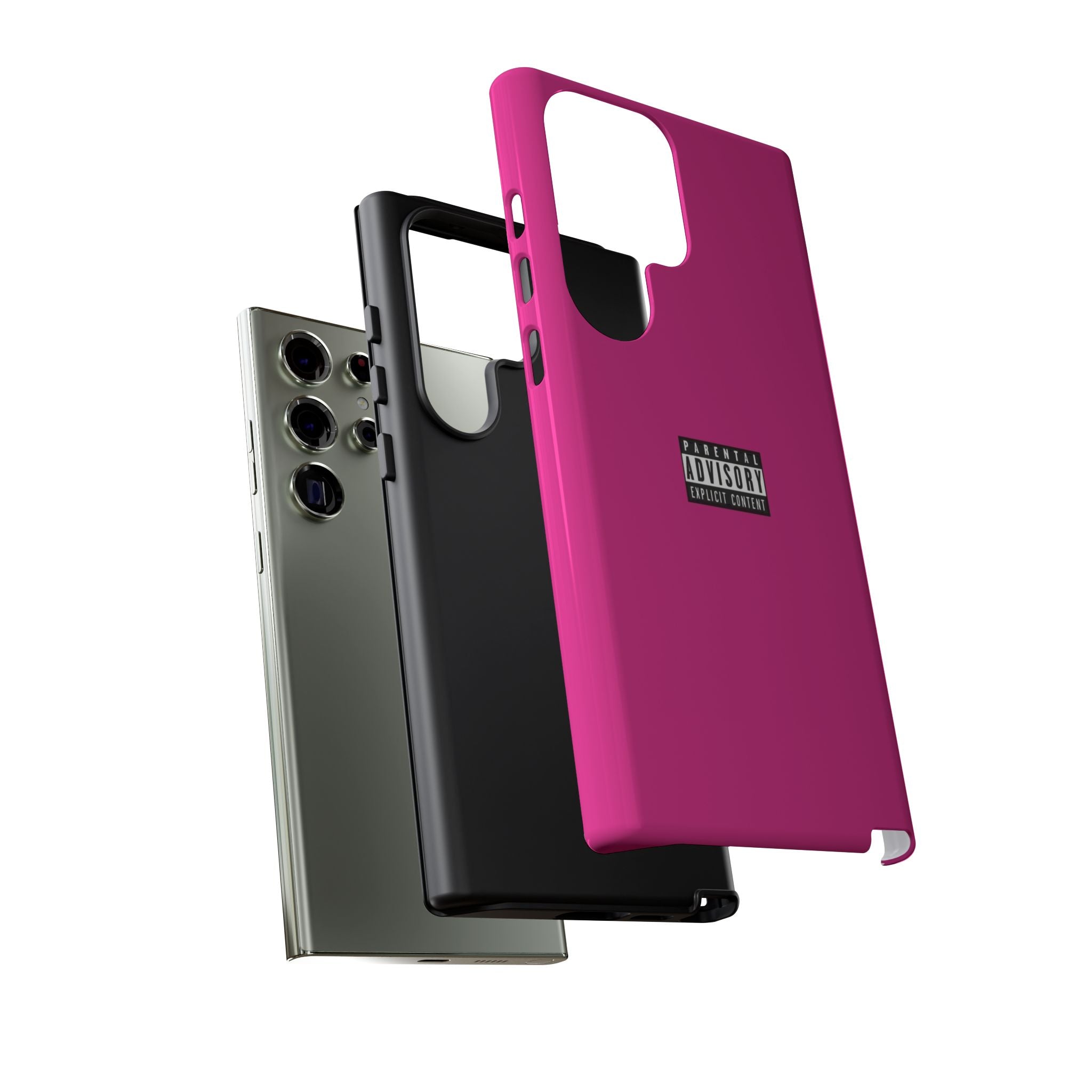 Bold Phone Case, Parental Advisory Phone C'over, Trendy Tech Accessory, Unique Gift for Teens, Vibrant Phone Protection