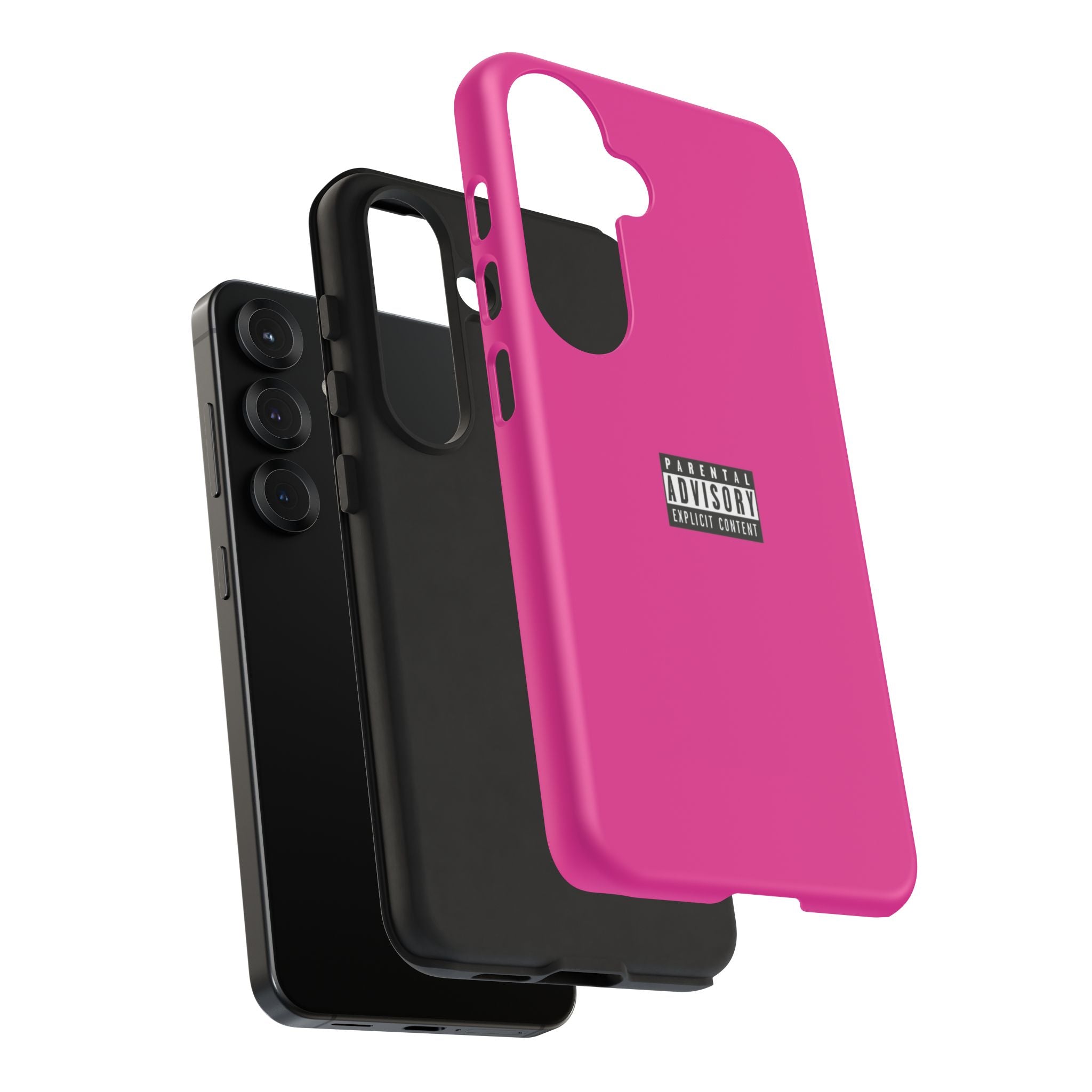 Bold Phone Case, Parental Advisory Phone C'over, Trendy Tech Accessory, Unique Gift for Teens, Vibrant Phone Protection
