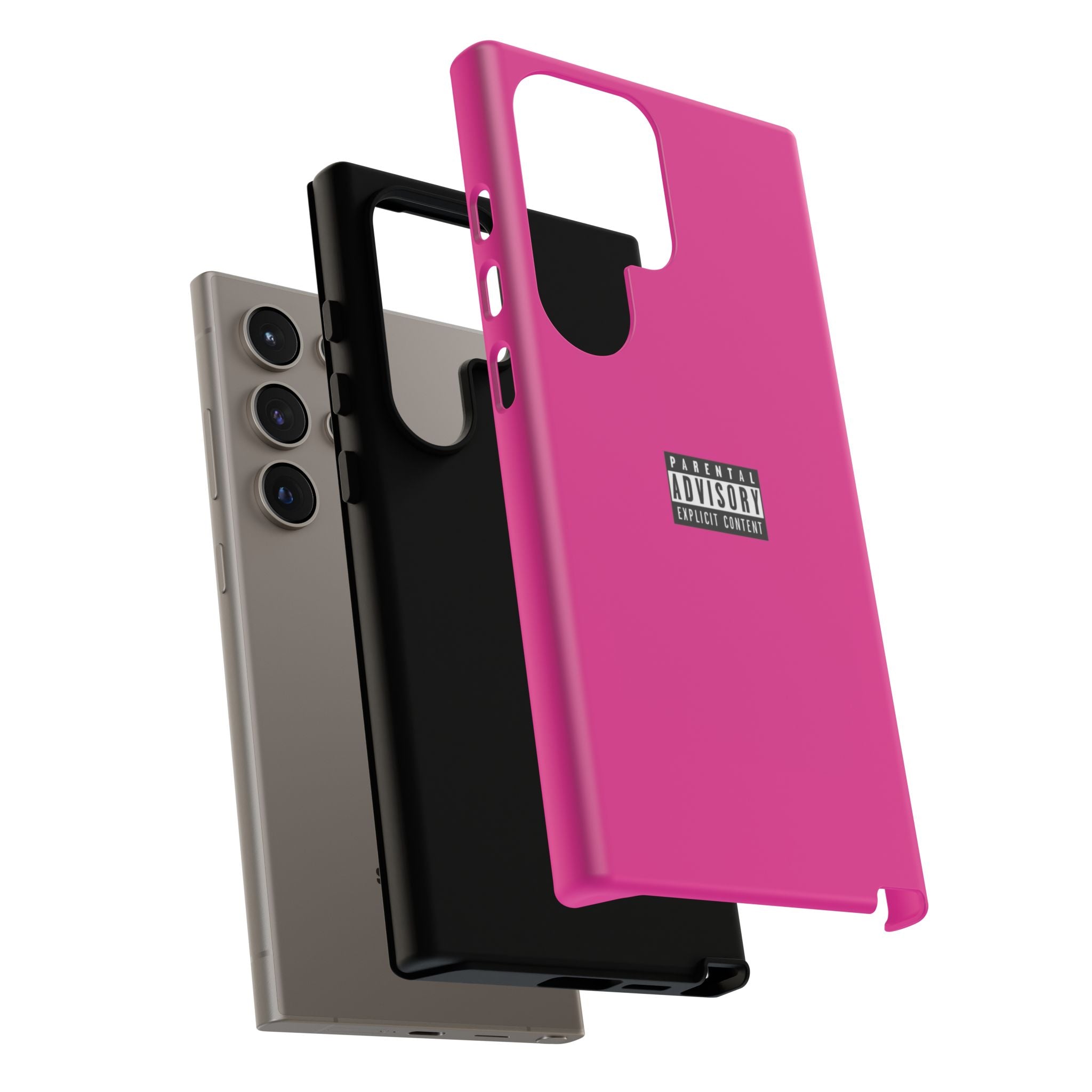 Bold Phone Case, Parental Advisory Phone C'over, Trendy Tech Accessory, Unique Gift for Teens, Vibrant Phone Protection
