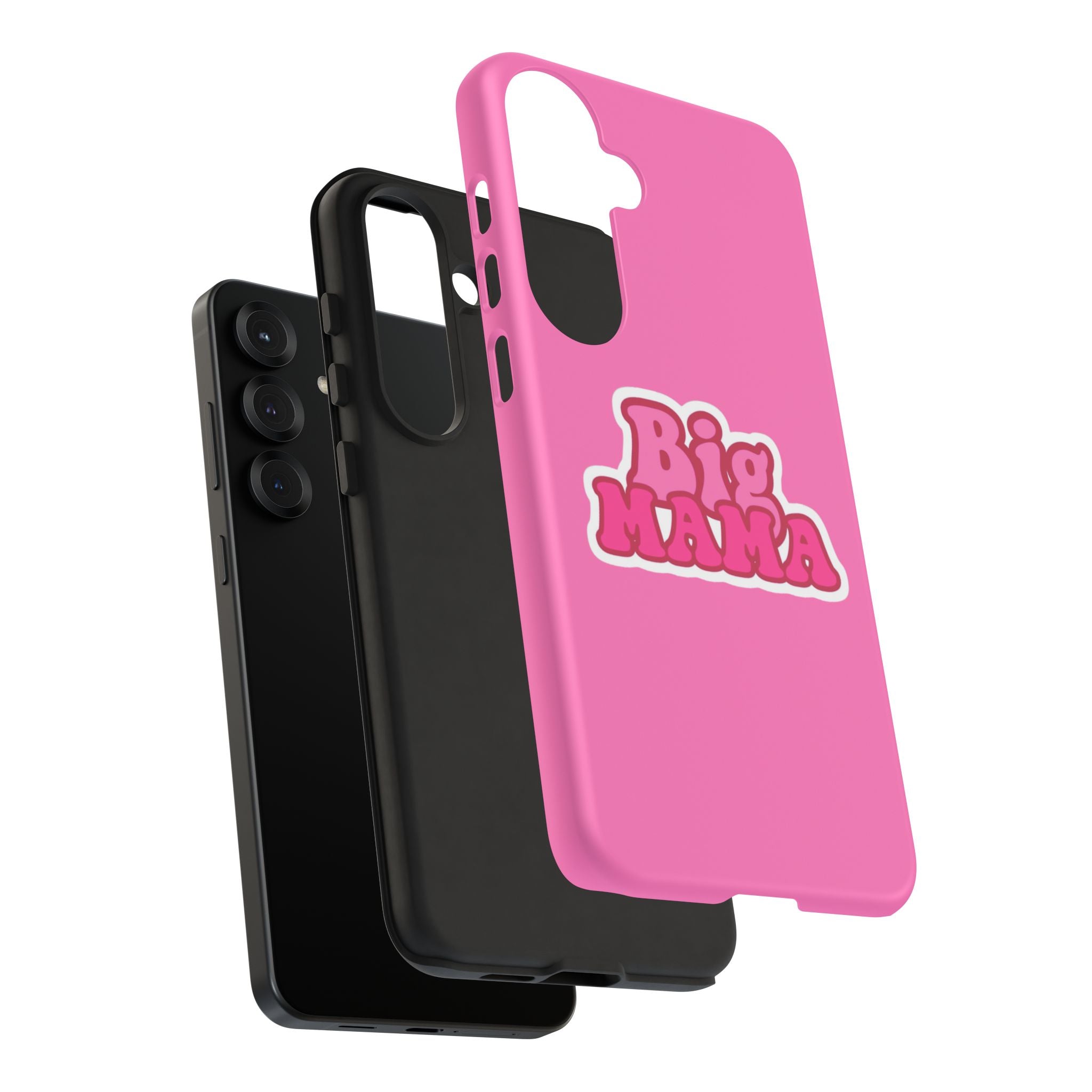 Big Mama Phone Case - Cute Pink Tough Case for Moms, Fun Gift for Mother's Day, Stylish Phone Cover, Unique Smartphone Accessory