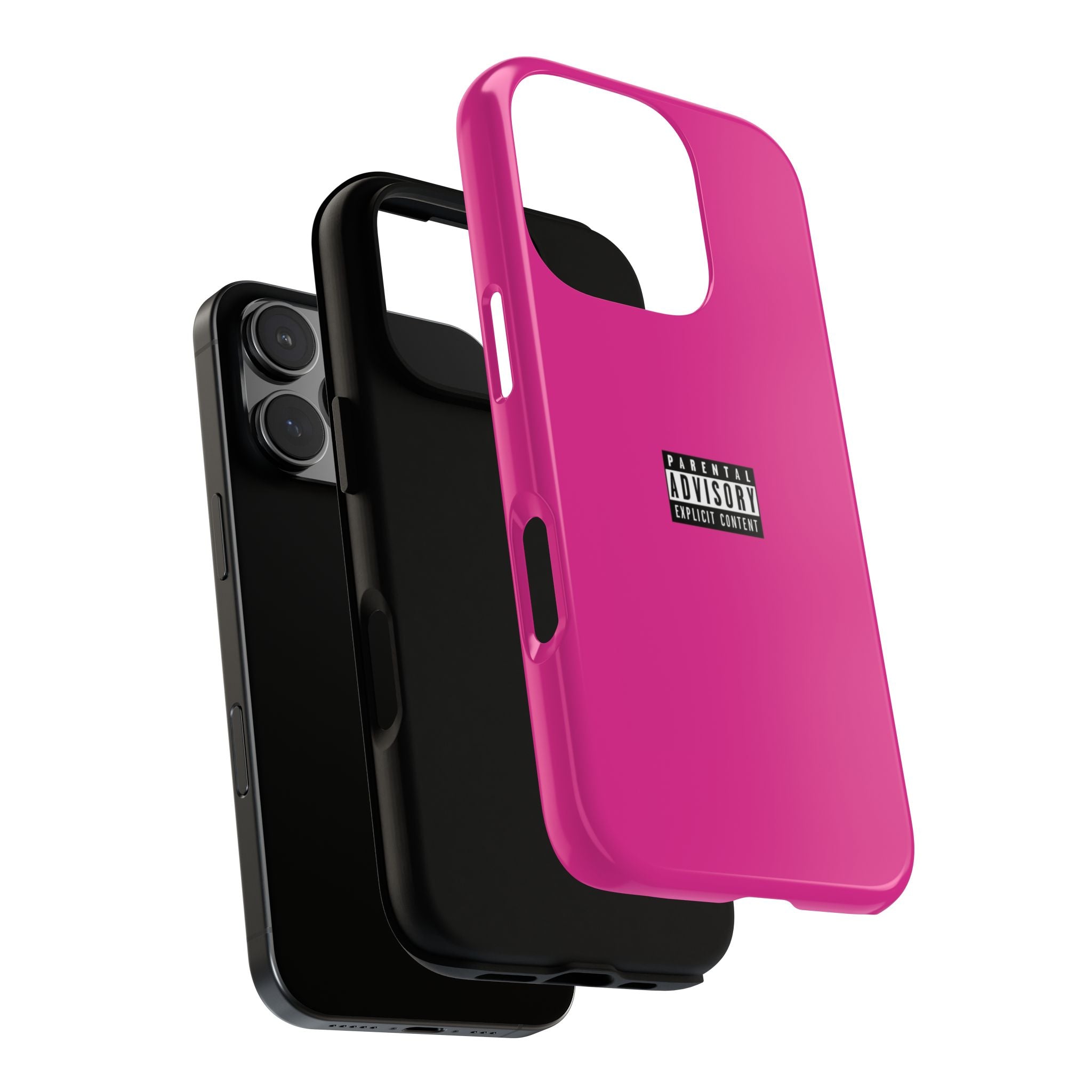 Bold Phone Case, Parental Advisory Phone C'over, Trendy Tech Accessory, Unique Gift for Teens, Vibrant Phone Protection