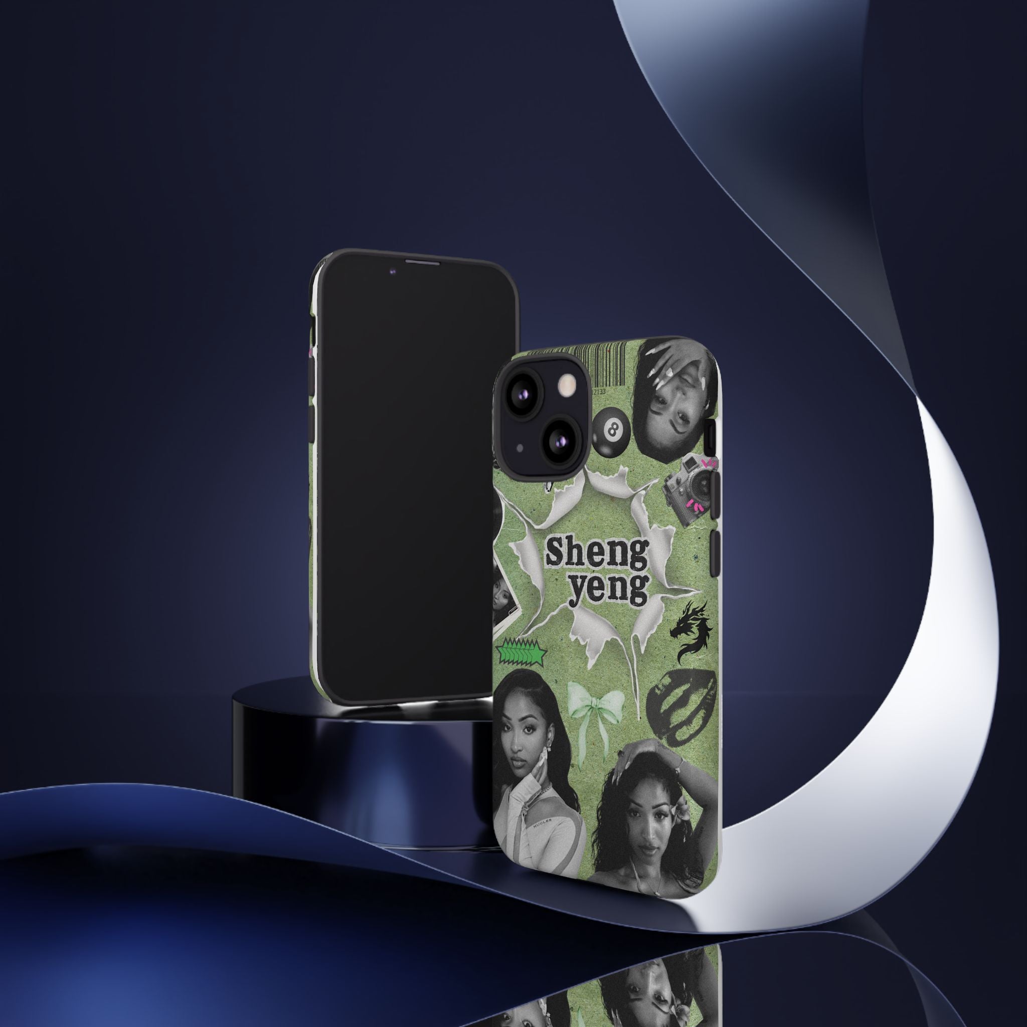 Trendy Phone Case with Unique Black and Green Design, Artistic Phone Cover, Customizable Phone Shell, Vintage Style Case, Gift for [...]