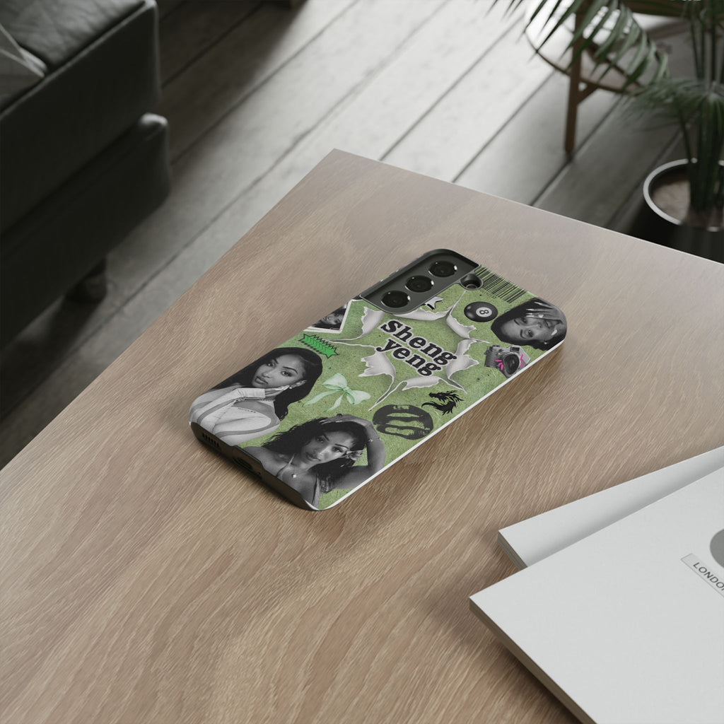 Trendy Phone Case with Unique Black and Green Design, Artistic Phone Cover, Customizable Phone Shell, Vintage Style Case, Gift for [...]